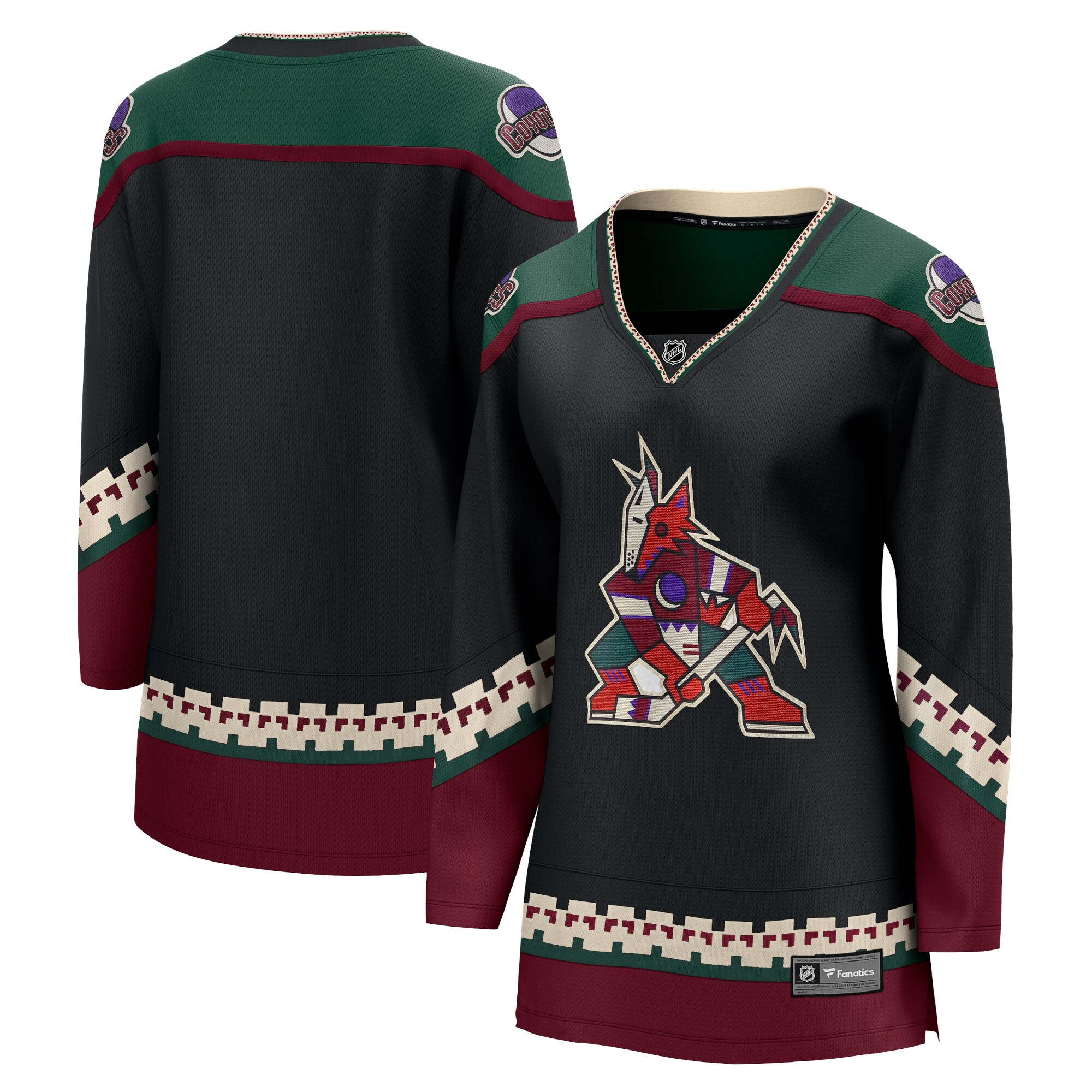Arizona Coyotes Fanatics Branded Women's 2021/22 Home Breakaway Jersey - Black - vstockx