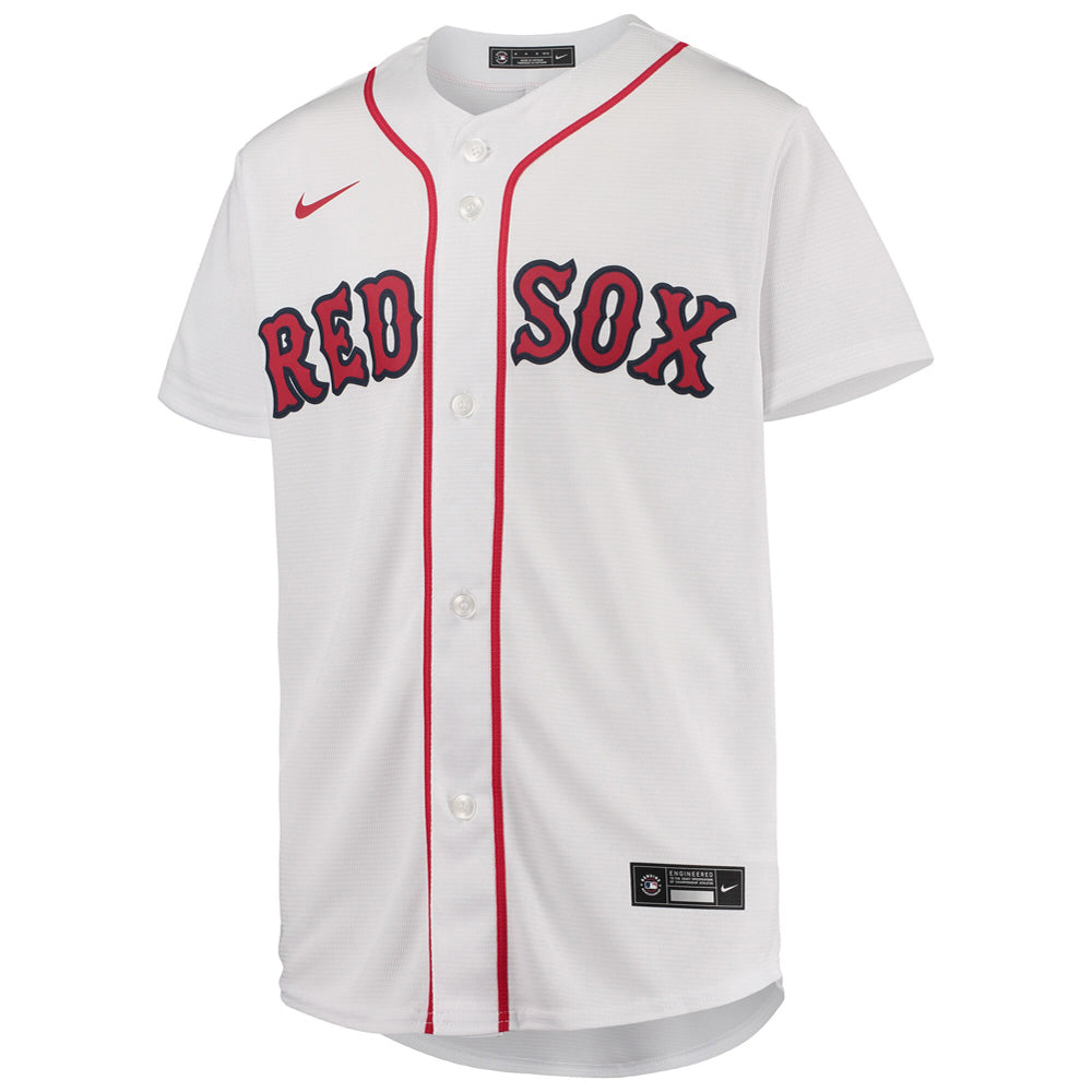 Youth Boston Red Sox Enrique Hernandez Home Player Jersey - White - vstockx