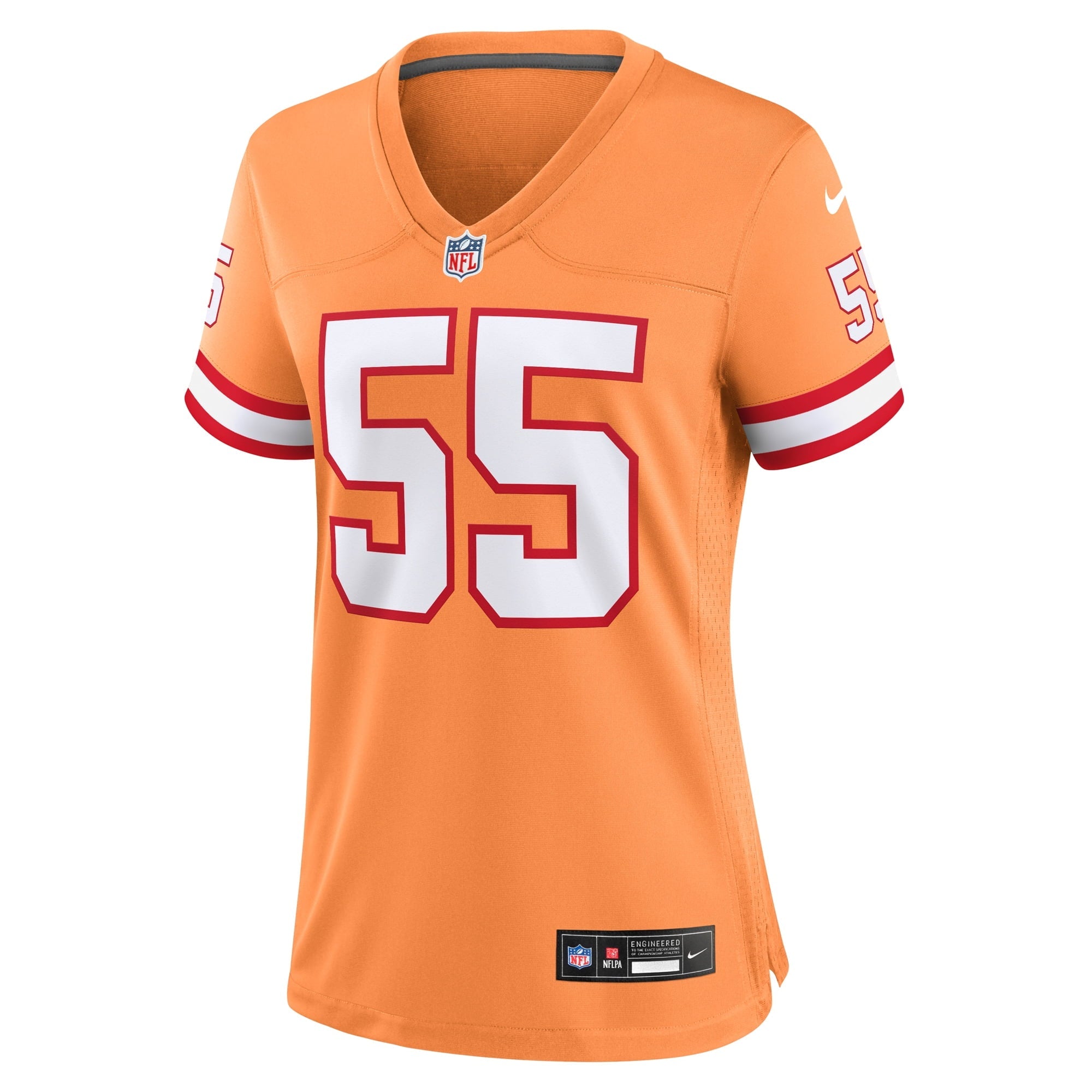 Women's Nike Derrick Brooks Orange Tampa Bay Buccaneers Throwback Game Jersey - vstockx