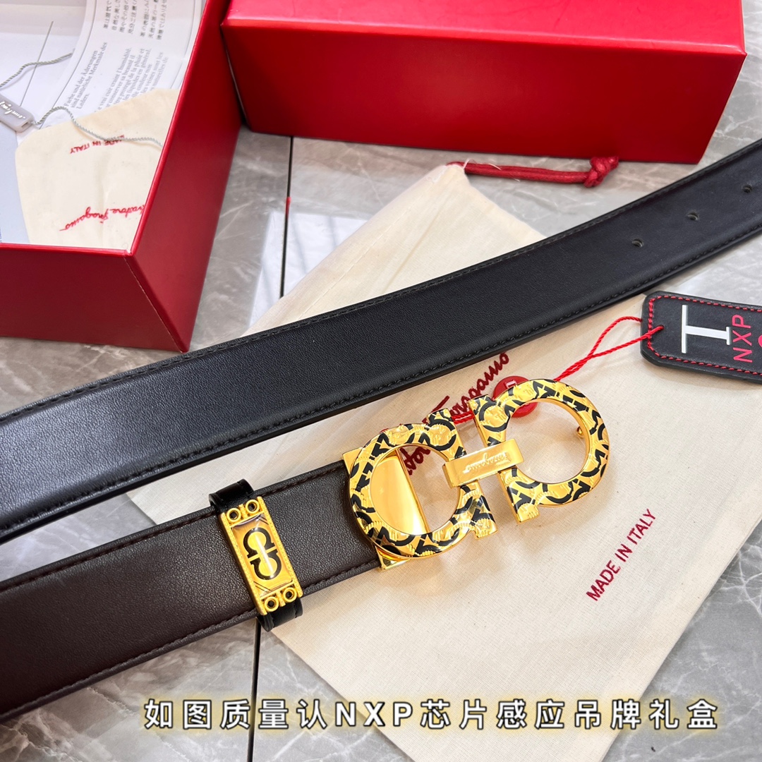 Streetwear Belt Ferragamo 319815 size:3.5cm - vstockx