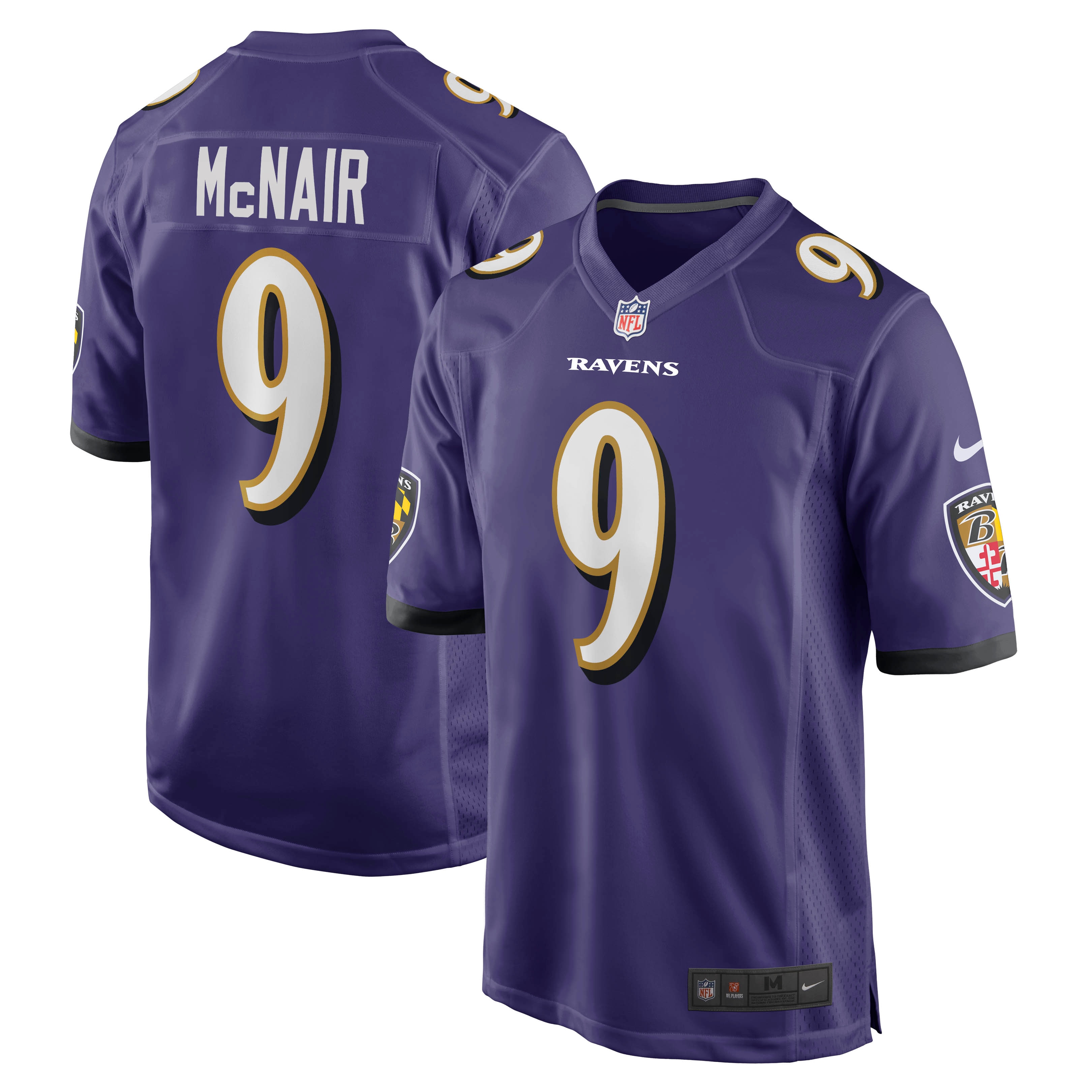 Steve McNair Baltimore Ravens Nike Game Retired Player Jersey - Purple - vstockx