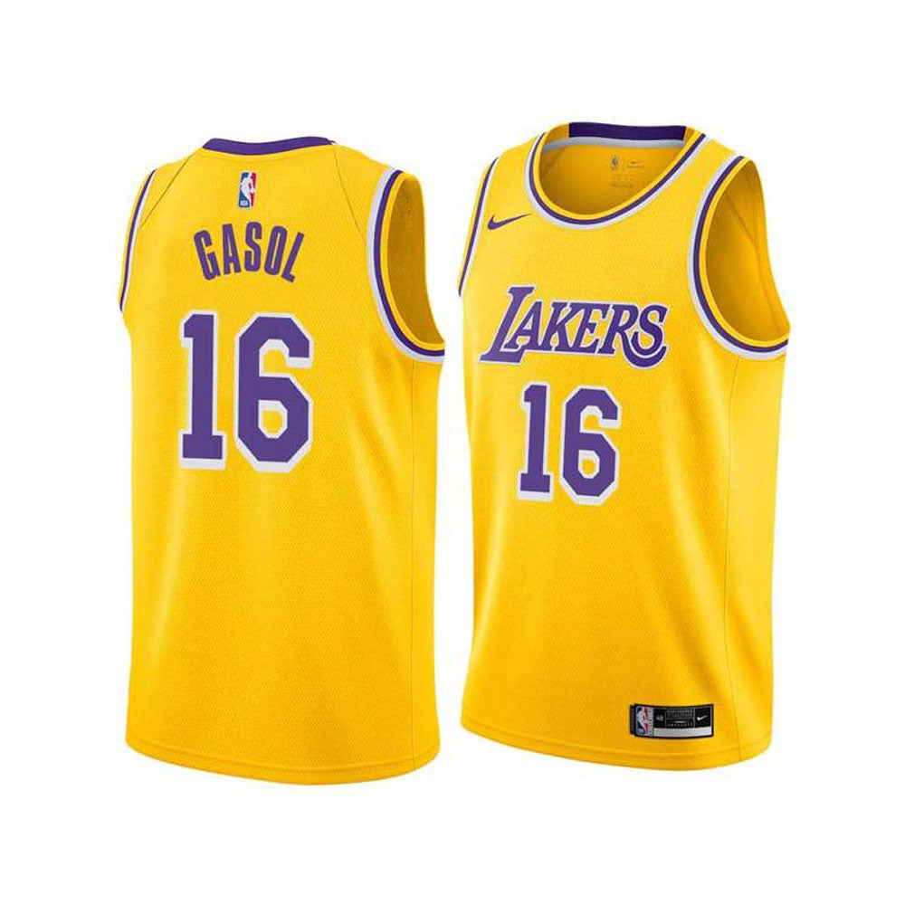 Youth Los Angeles Lakers Pau Gasol Icon Edition Jersey - Gold - vstockx