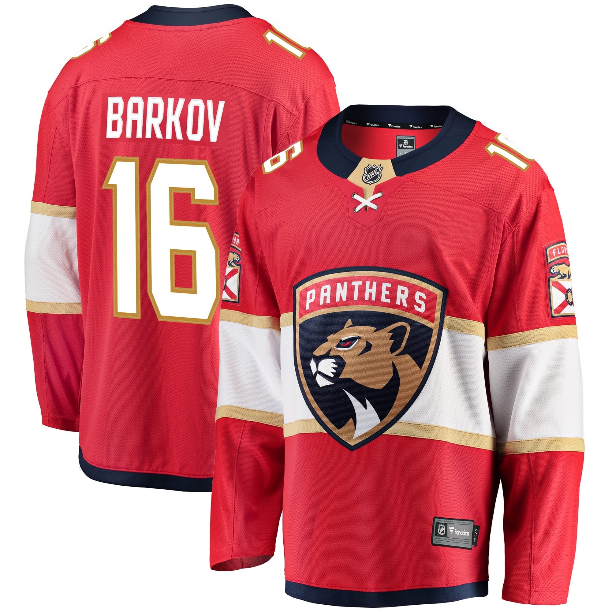 Men's Fanatics Branded Aleksander Barkov Red Florida Panthers Breakaway Jersey - vstockx
