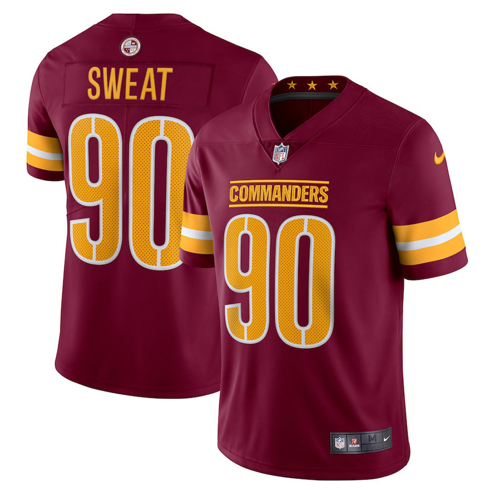 Youth Washington Commanders Montez Sweat Vapor Jersey - Burgundy - vstockx