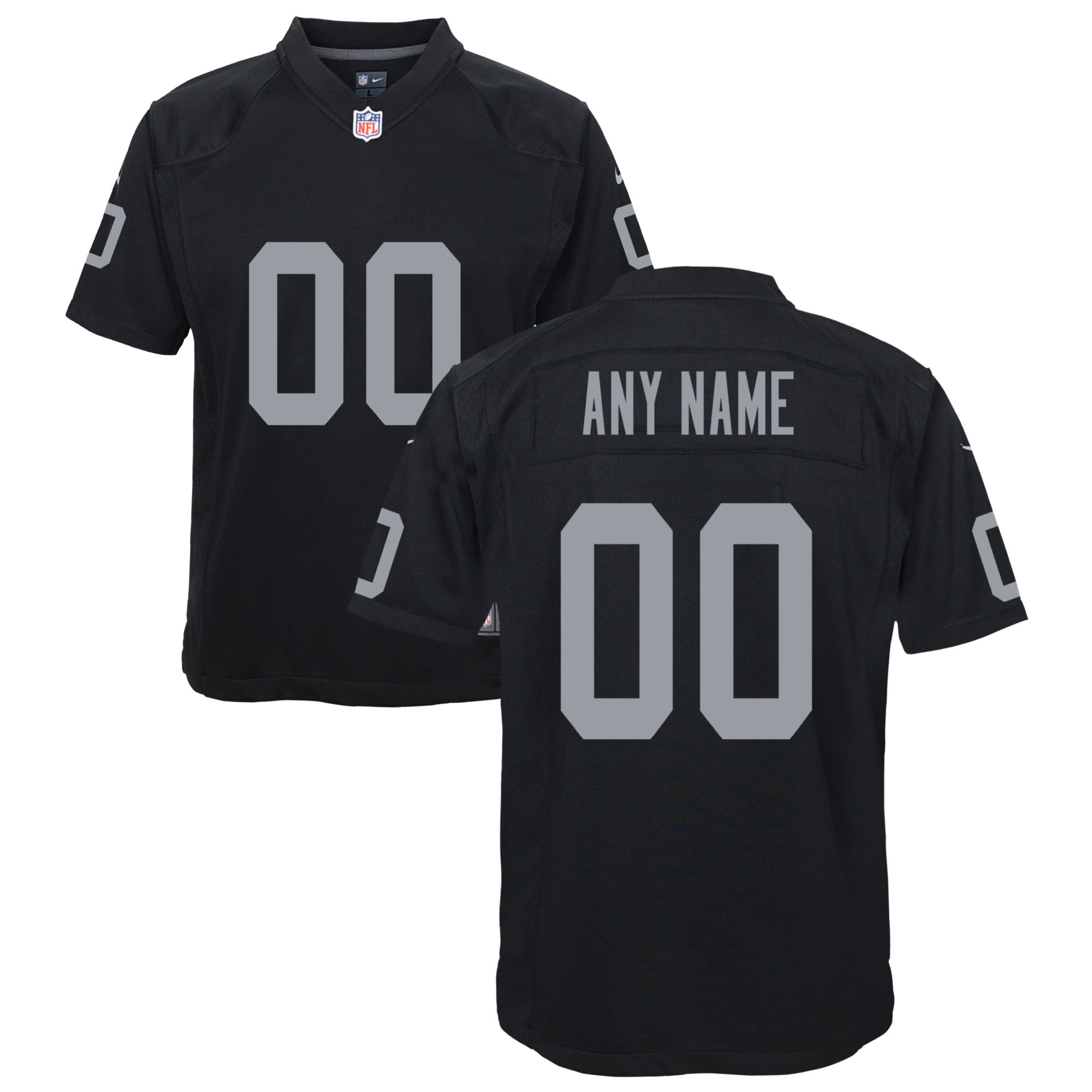 Nike Las Vegas Raiders Youth Custom Game Jersey - Black - vstockx