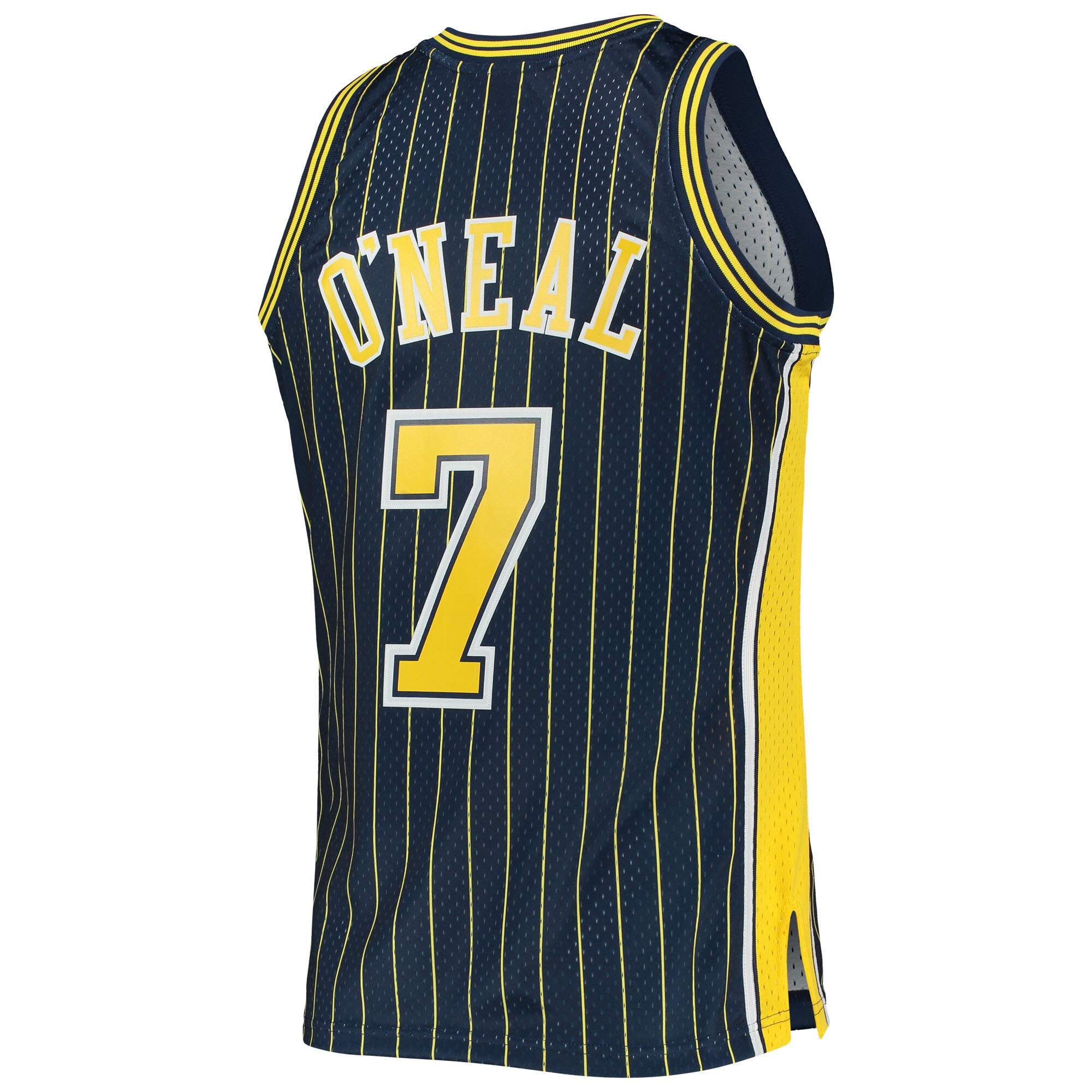 Jermaine O'Neal Indiana Pacers Mitchell & Ness Hardwood Classics Swingman Jersey - Navy - vstockx