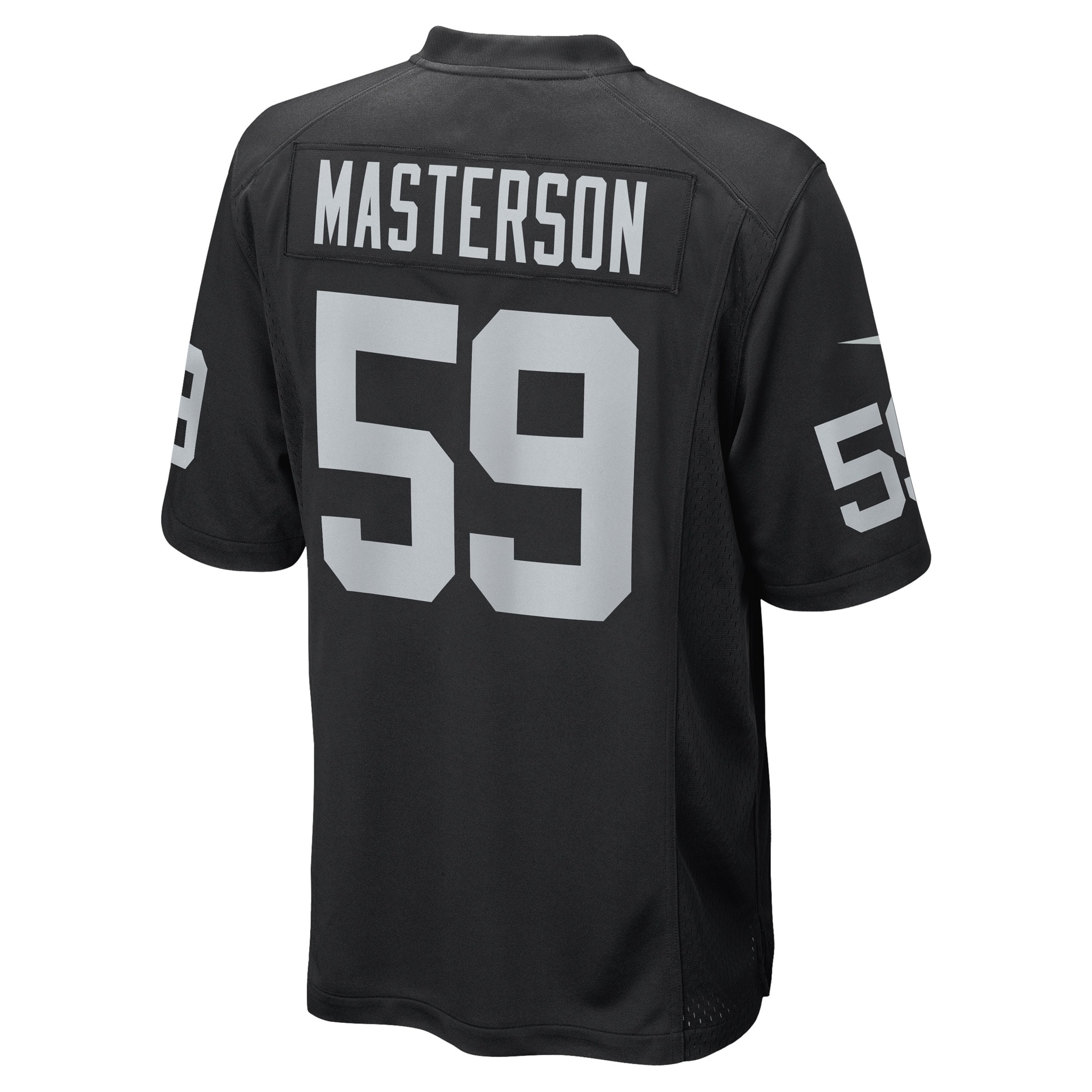 Luke Masterson Las Vegas Raiders Nike Game Player Jersey - Black - vstockx