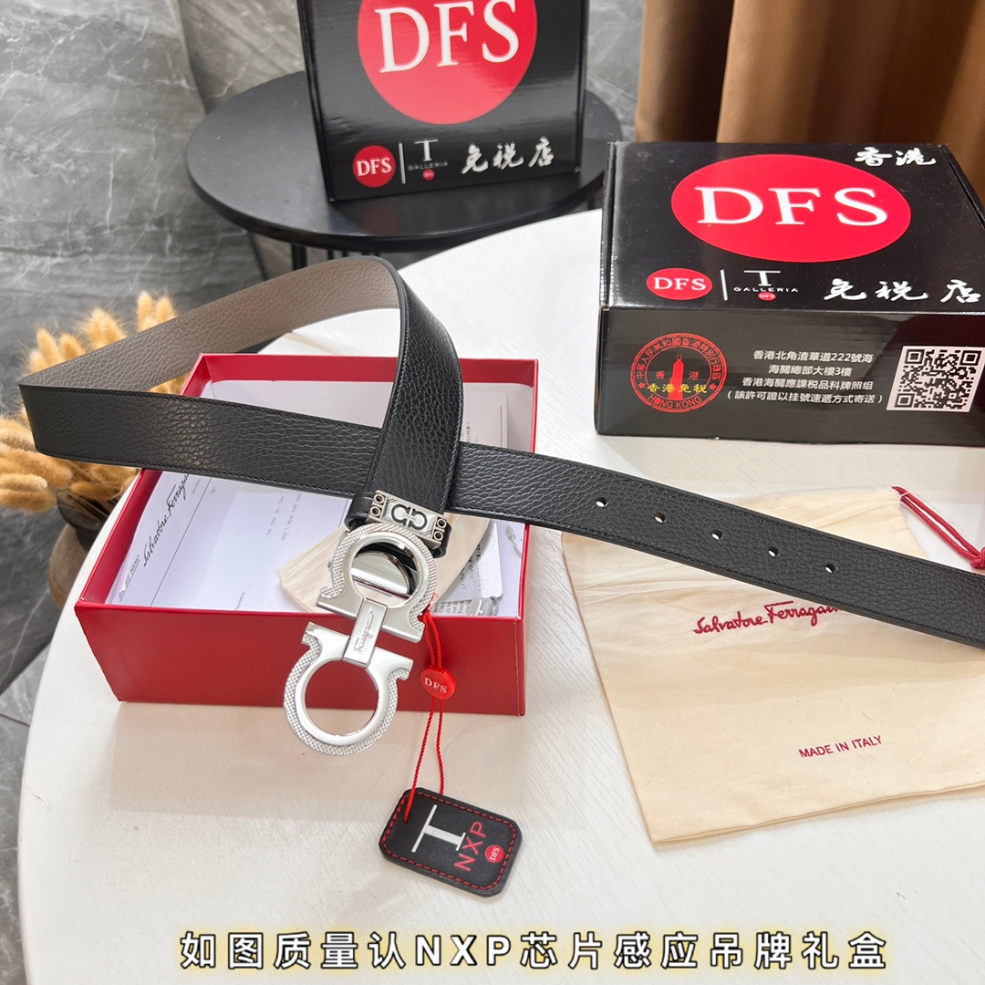 Streetwear Belt Ferragamo 320091 size:3.5cm - vstockx