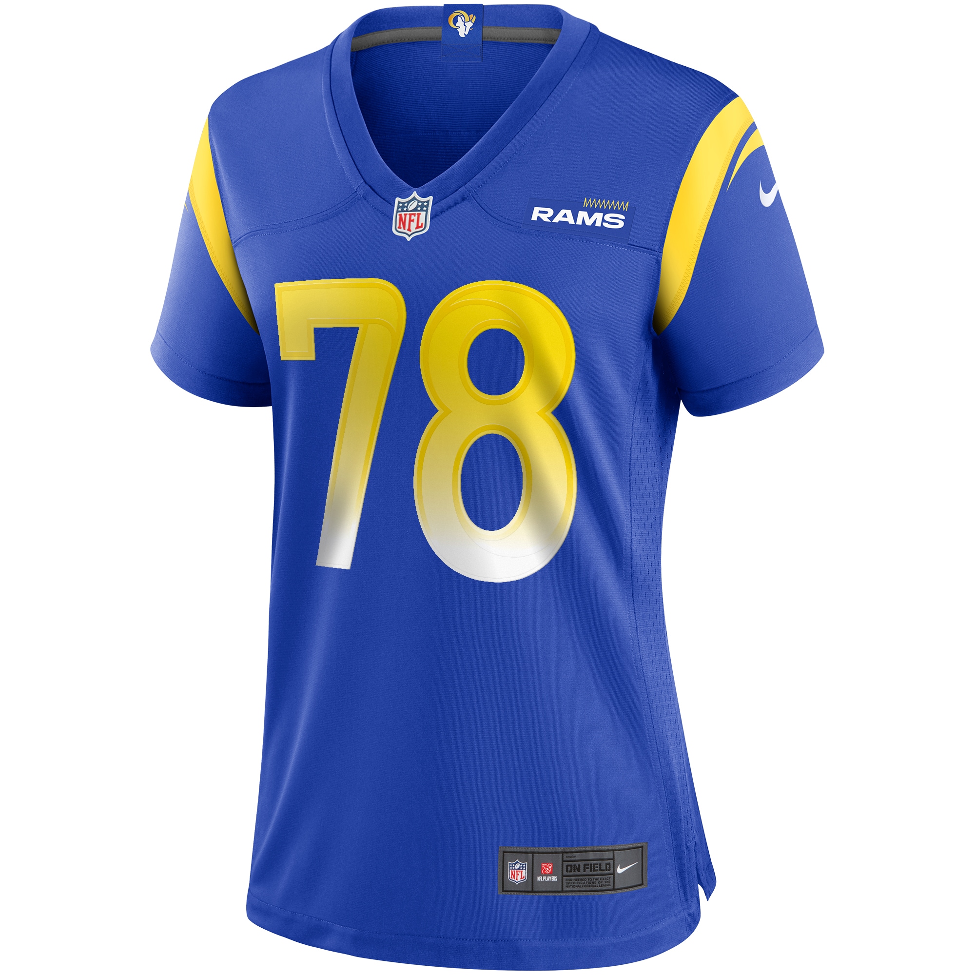 Jackie Slater Los Angeles Rams Nike Women's Game Retired Player Jersey - Royal - vstockx