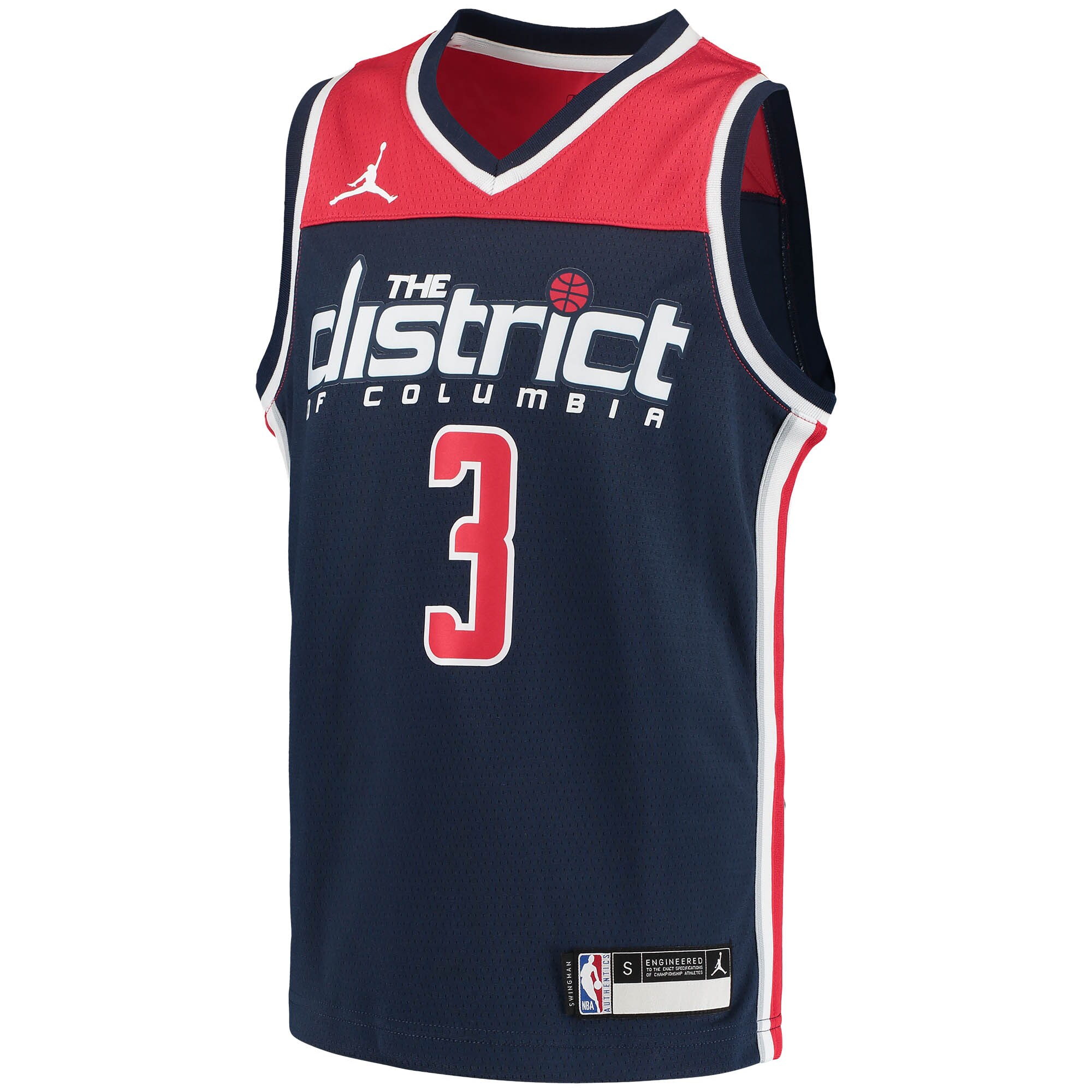 Bradley Beal Washington Wizards Jordans Brand Youth 2020/21 Swingman Player Jersey - Statement Edition - Navy - vstockx