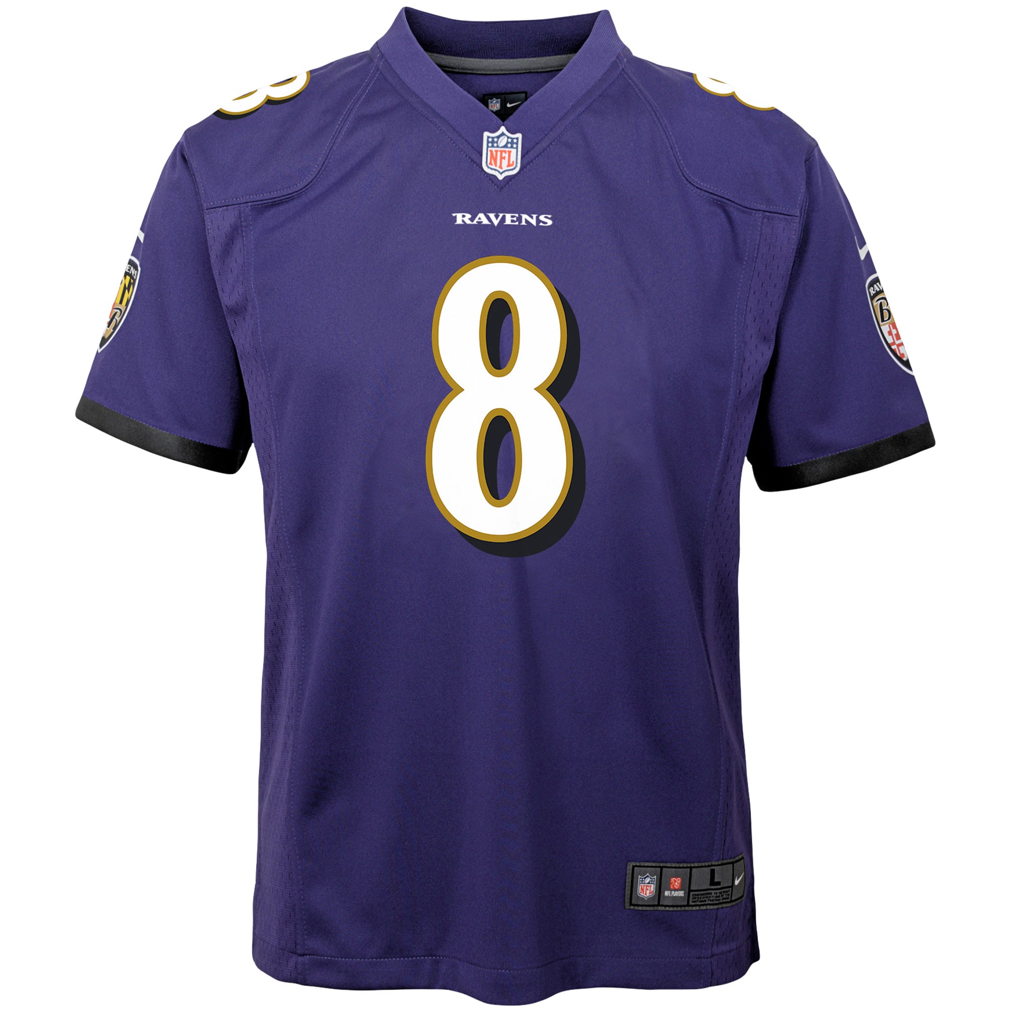 Lamar Jackson Baltimore Ravens Nike Youth Game Jersey - Purple - vstockx