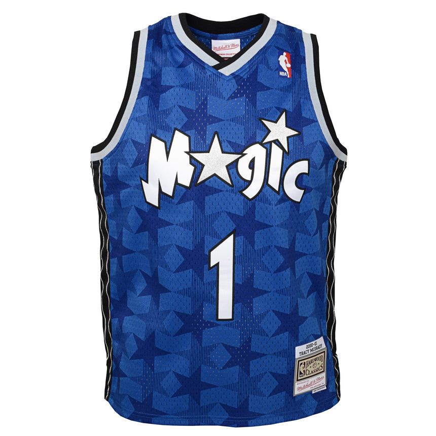 Youth Orlando Magic Tracy McGrady Mitchell & Ness Blue 2000-01 Hardwood Classics Swingman Jersey - vstockx