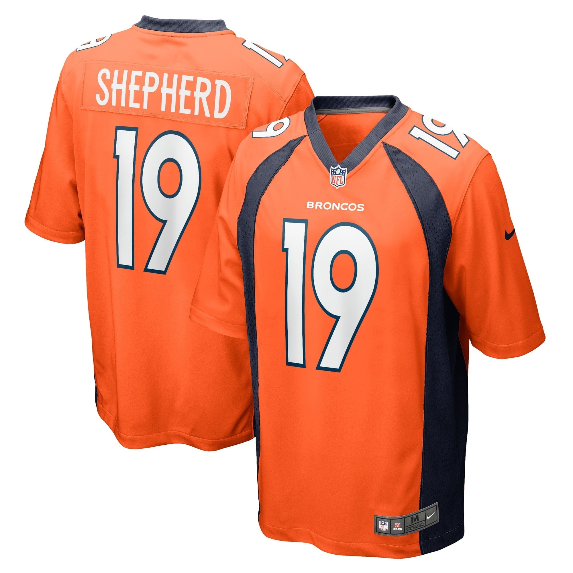 Men's Nike Darrius Shepherd Orange Denver Broncos Game Player Jersey - vstockx