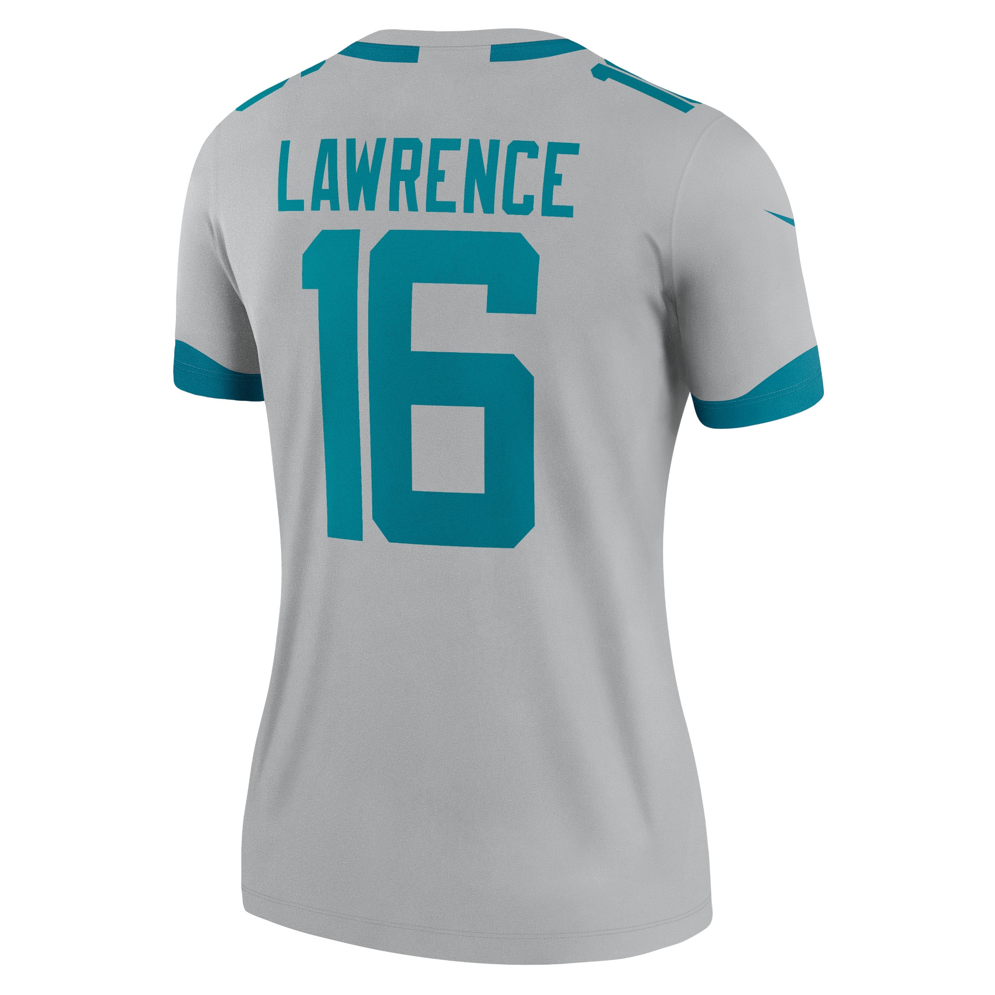 Trevor Lawrence Jacksonville Jaguars Nike Women's Inverted Legend Jersey - Silver - vstockx