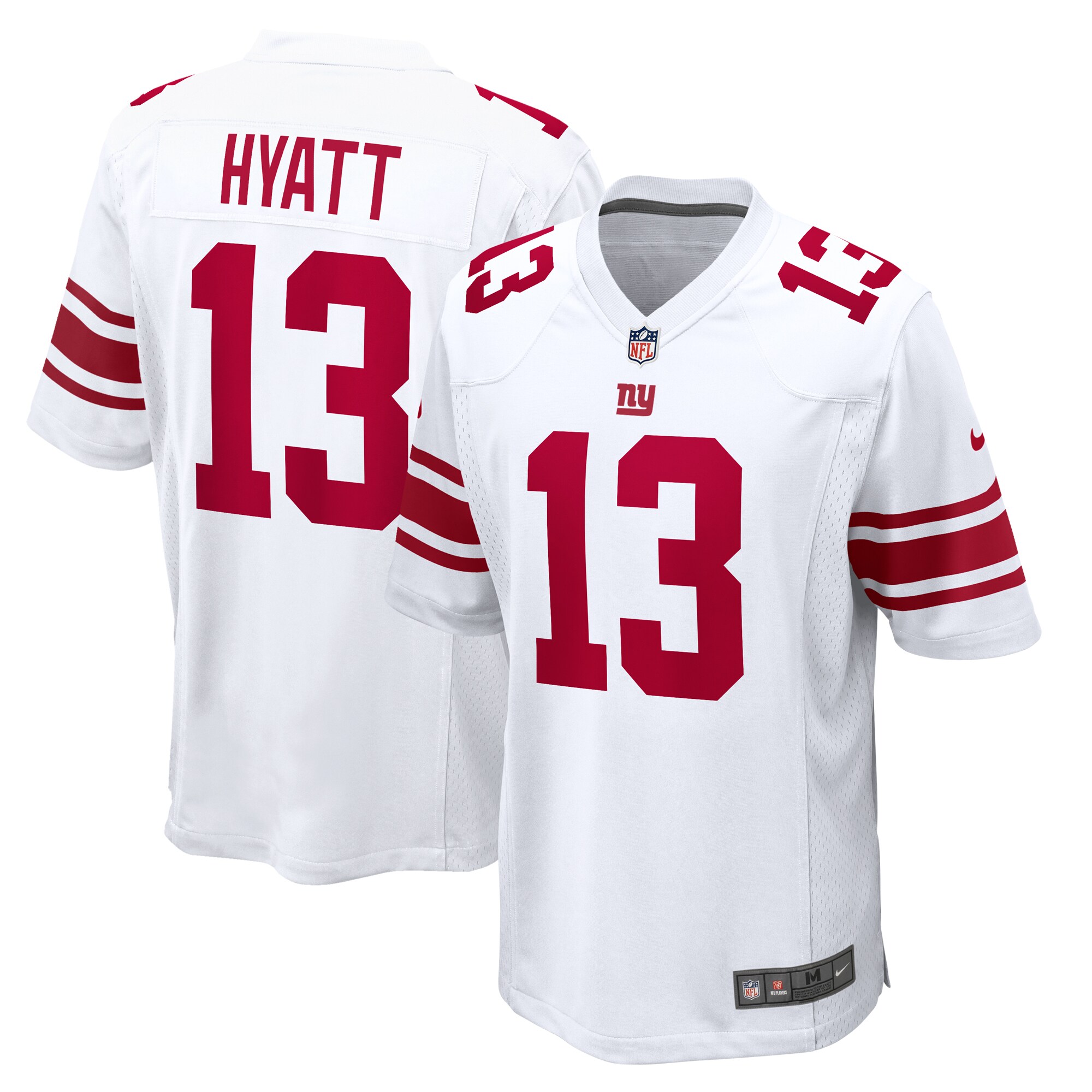Jalin Hyatt New York Giants Nike Game Jersey - White - vstockx