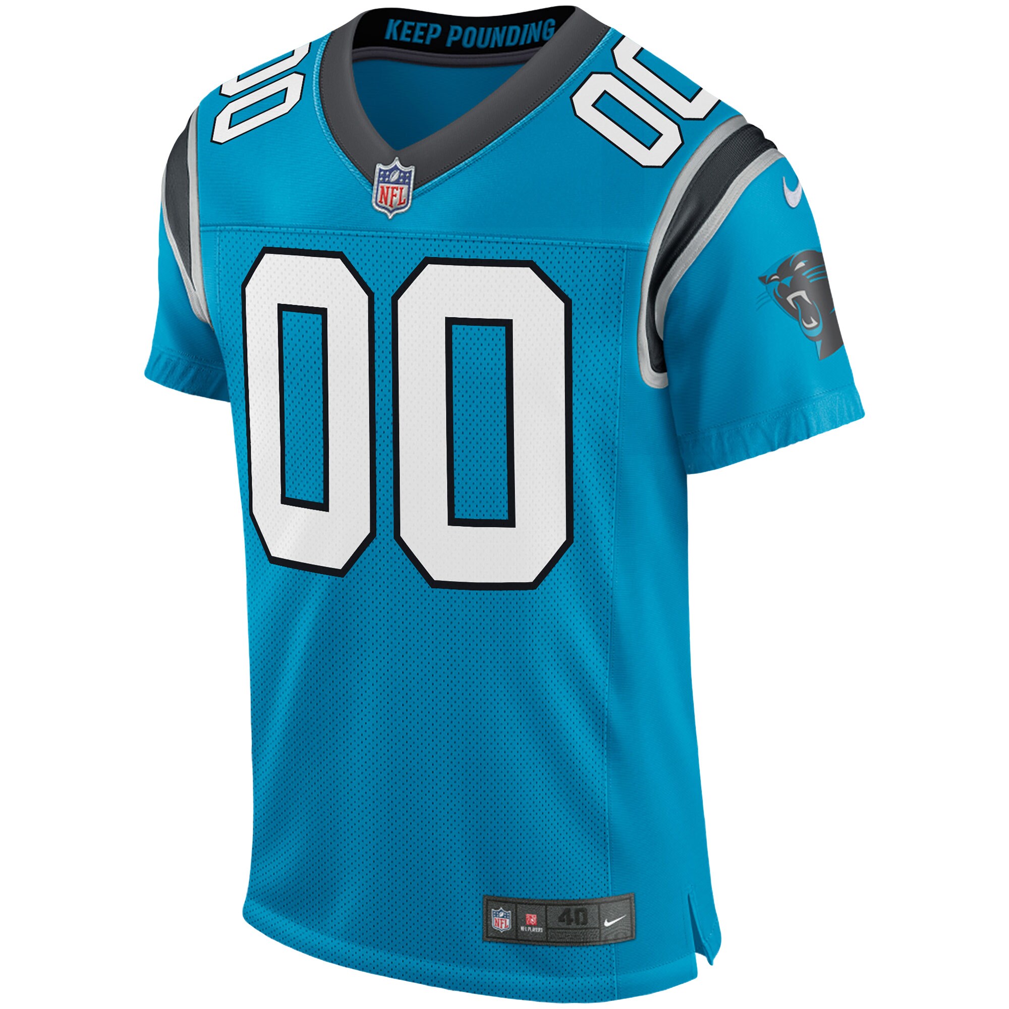 Carolina Panthers Nike Classic Elite Custom Jersey - Blue - vstockx