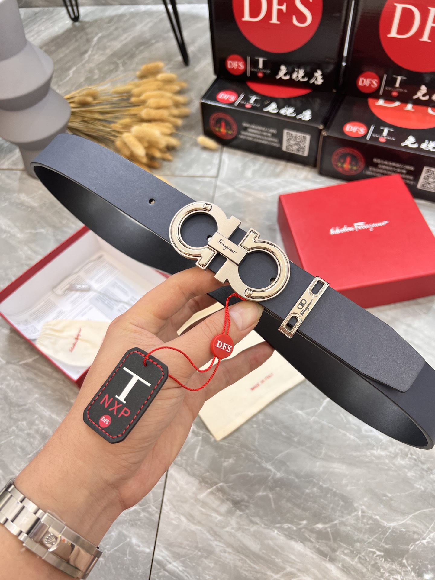 Streetwear Belt Ferragamo 319948 size:3.5cm - vstockx