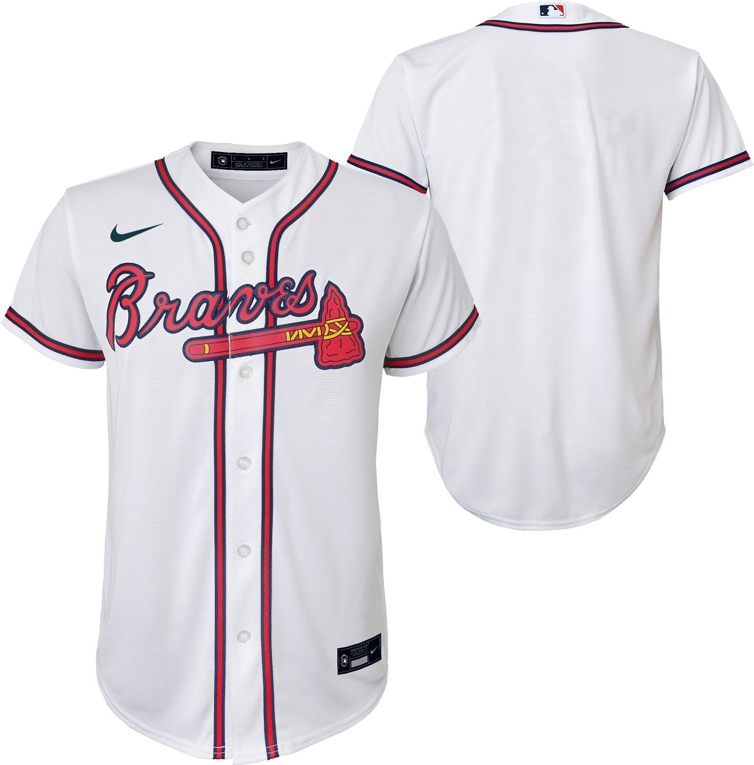 Nike Youth Atlanta Braves Home Replica Jersey - vstockx