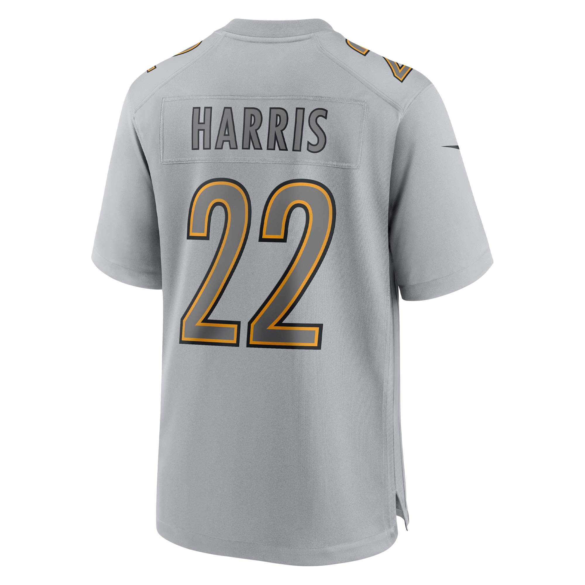 Najee Harris Pittsburgh Steelers Nike Atmosphere Fashion Game Jersey - Gray - vstockx