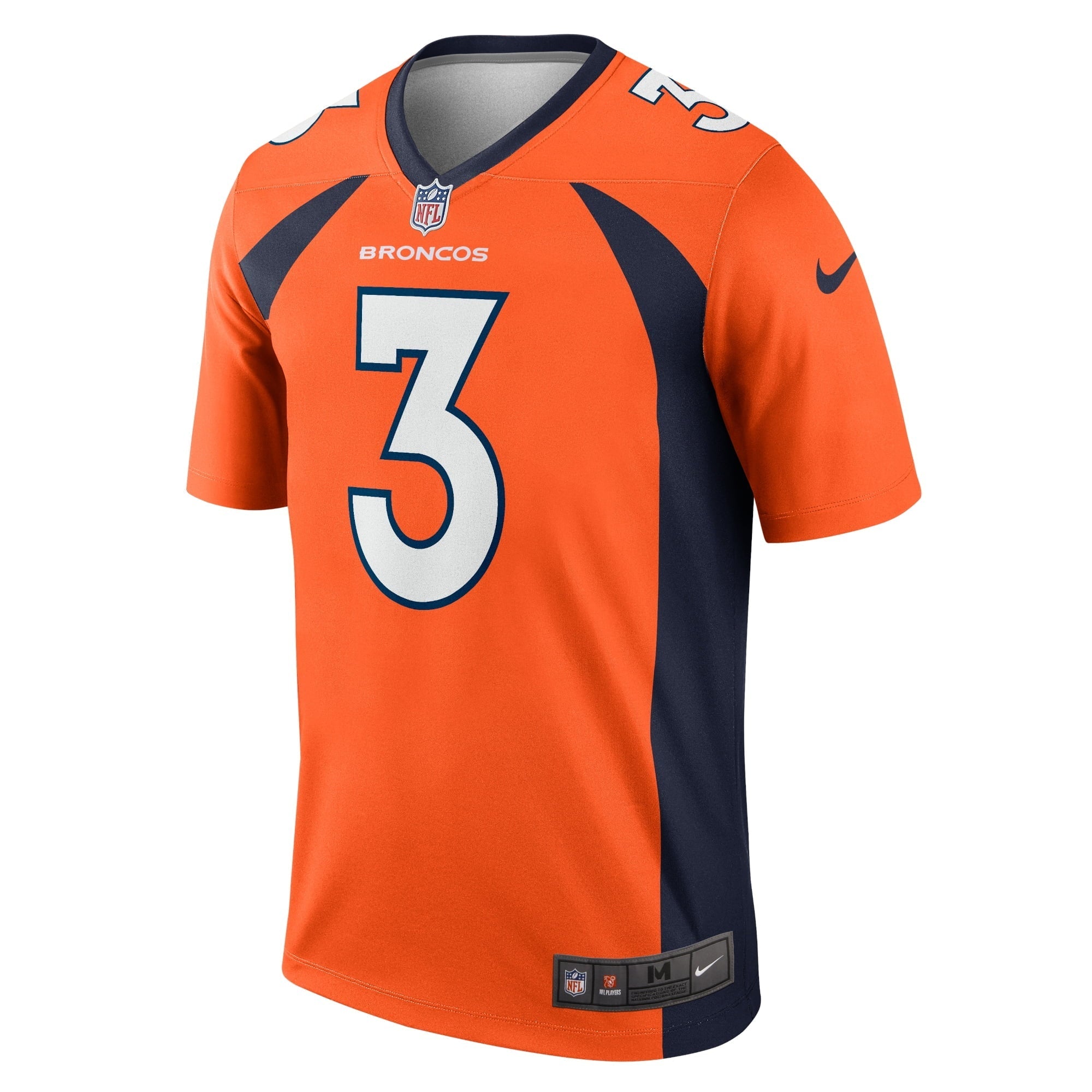 Men's Nike Russell Wilson Orange Denver Broncos Legend Jersey - vstockx
