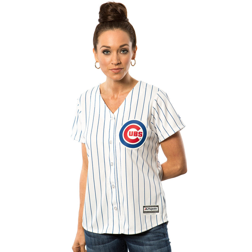Women's Chicago Cubs Kris Bryant Majestic White Home Cool Base Player Jersey - vstockx