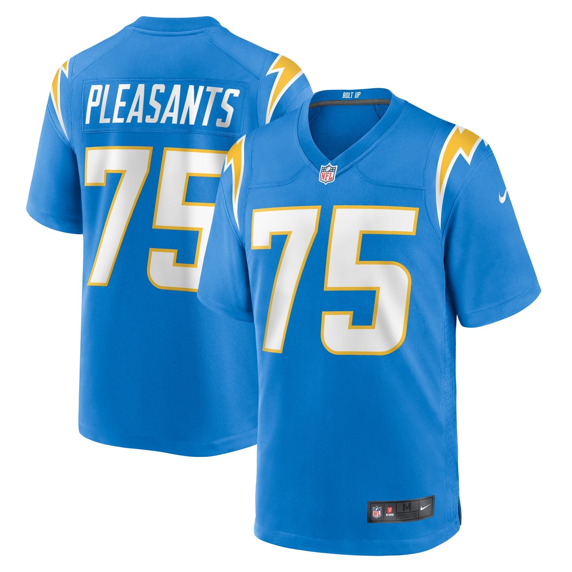 Men's Nike Austen Pleasants Powder Blue Los Angeles Chargers Home Game Player Jersey - vstockx