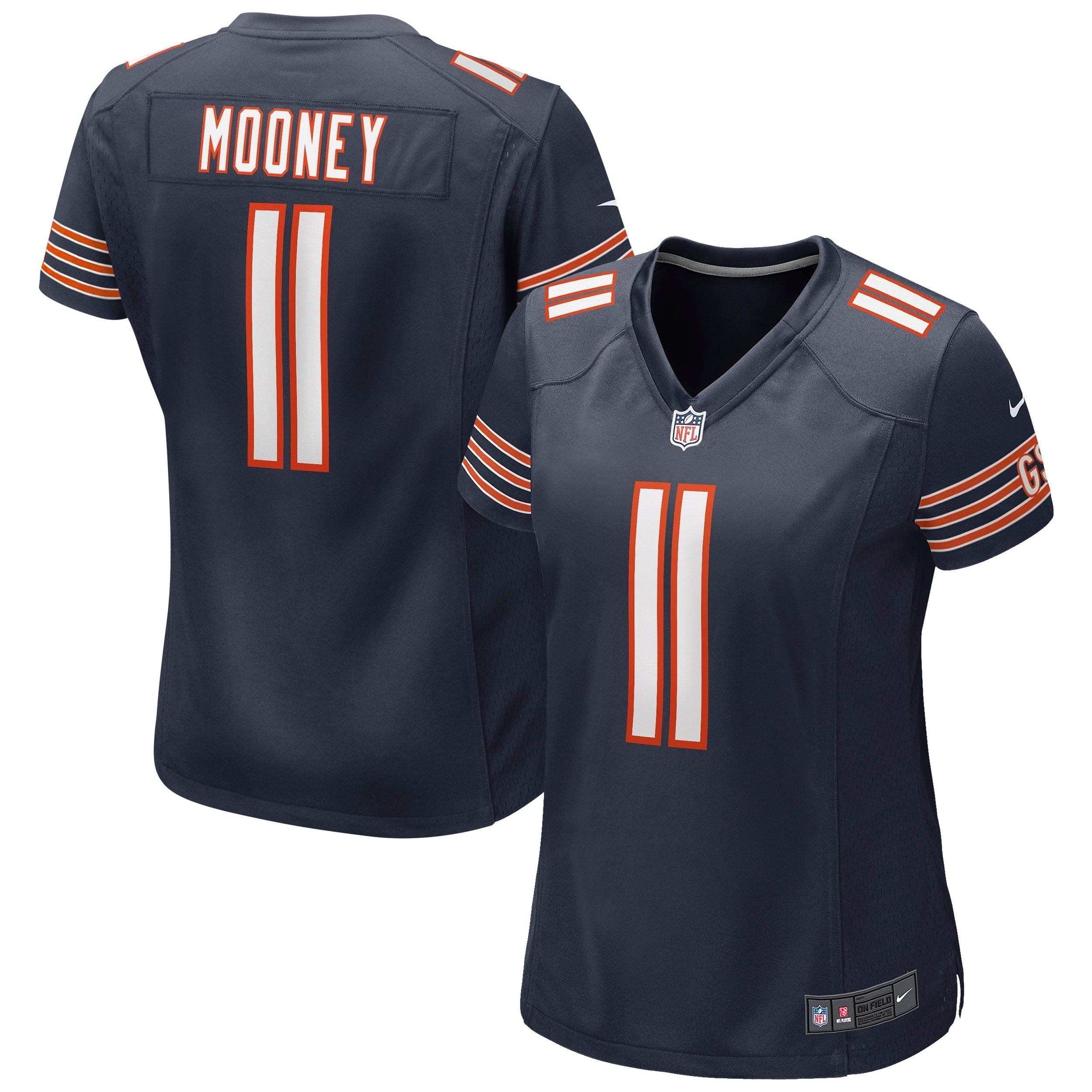 Women's Nike Darnell Mooney Navy Chicago Bears Game Jersey - vstockx