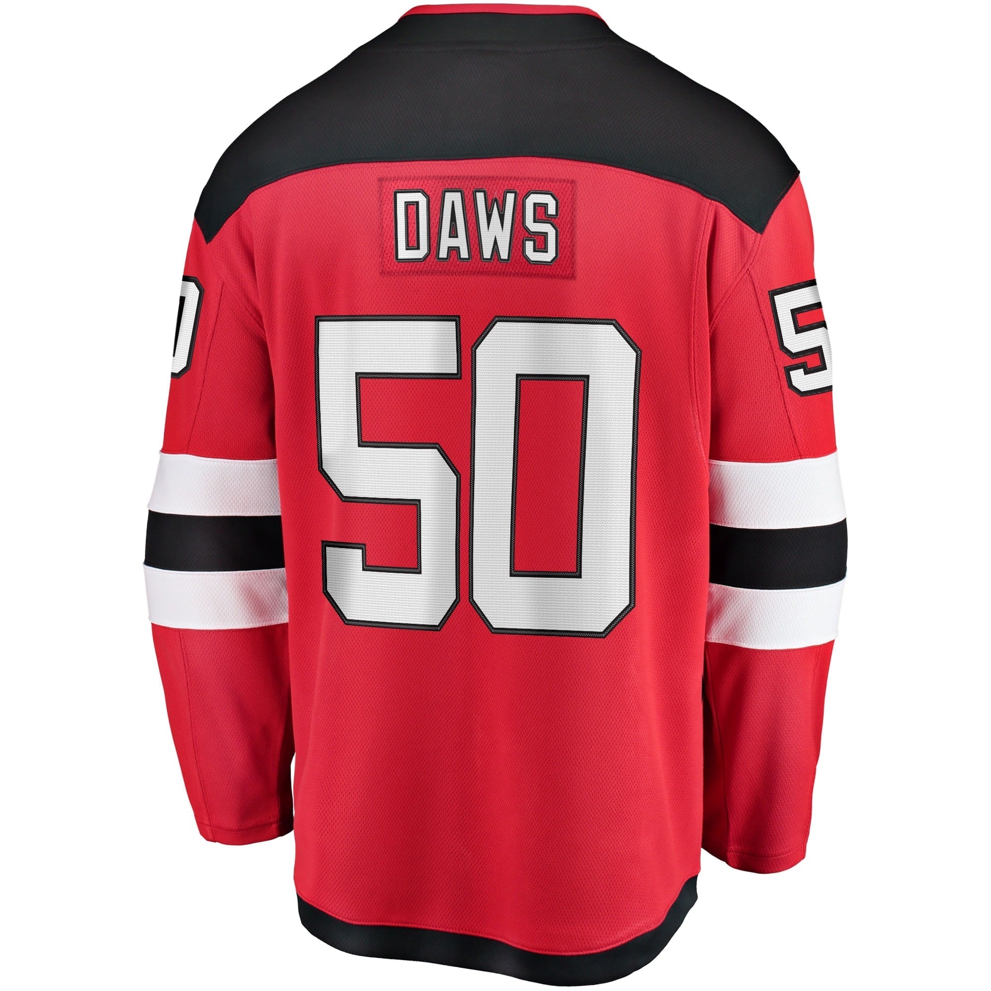 Men's Fanatics Branded Nico Daws Red New Jersey Devils Home Breakaway Player Jersey - vstockx
