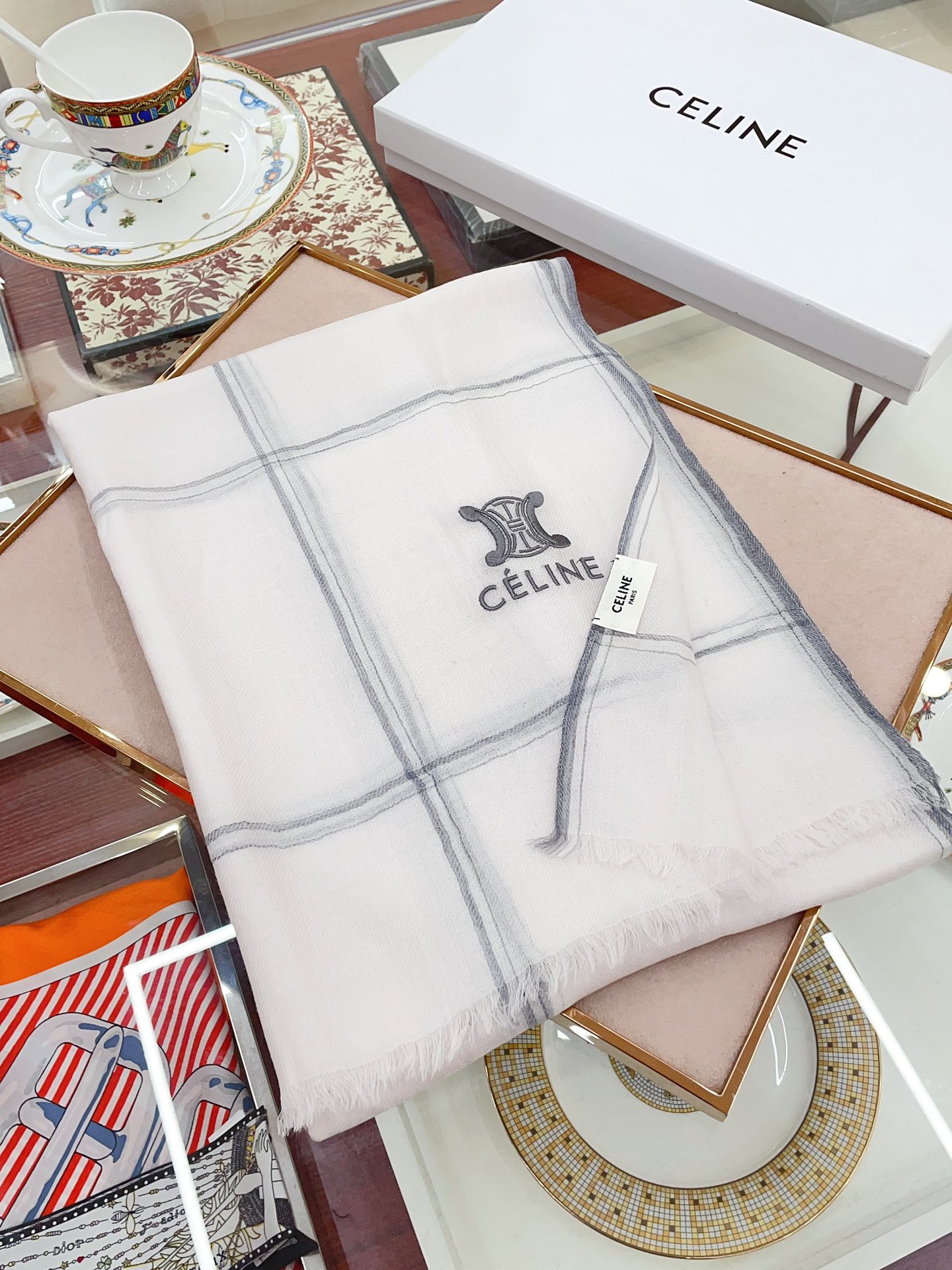 Streetwear Scarf CELINE 328849 SIZE:80*200cm - vstockx