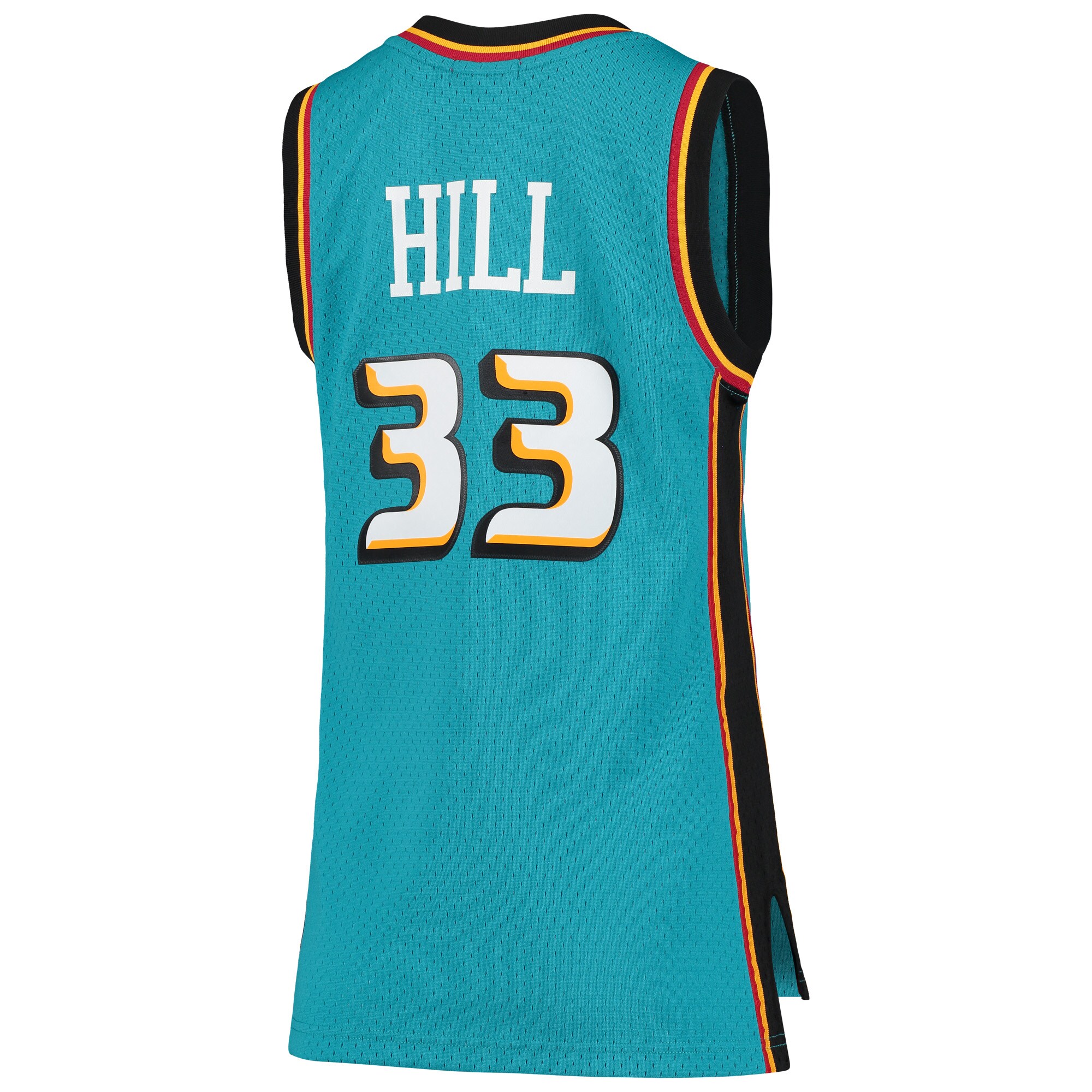 Grant Hill Detroit Pistons Mitchell & Ness Women's 1998-99 Hardwood Classics Swingman Jersey - Teal - vstockx