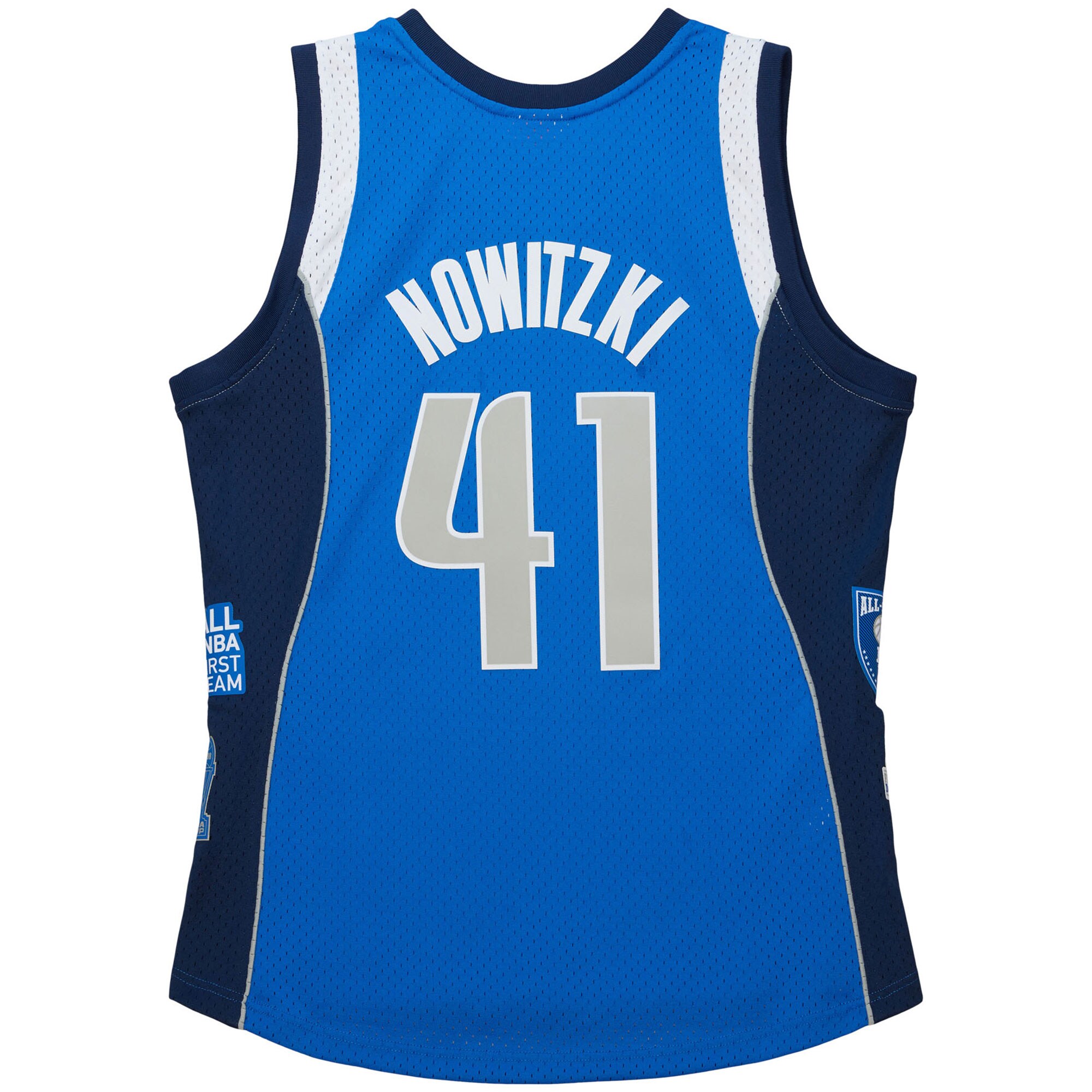 Dirk Nowitzki Dallas Mavericks Mitchell & Ness Unisex Hall of Fame Class of 2023 Throwback Swingman Jersey - Blue - vstockx