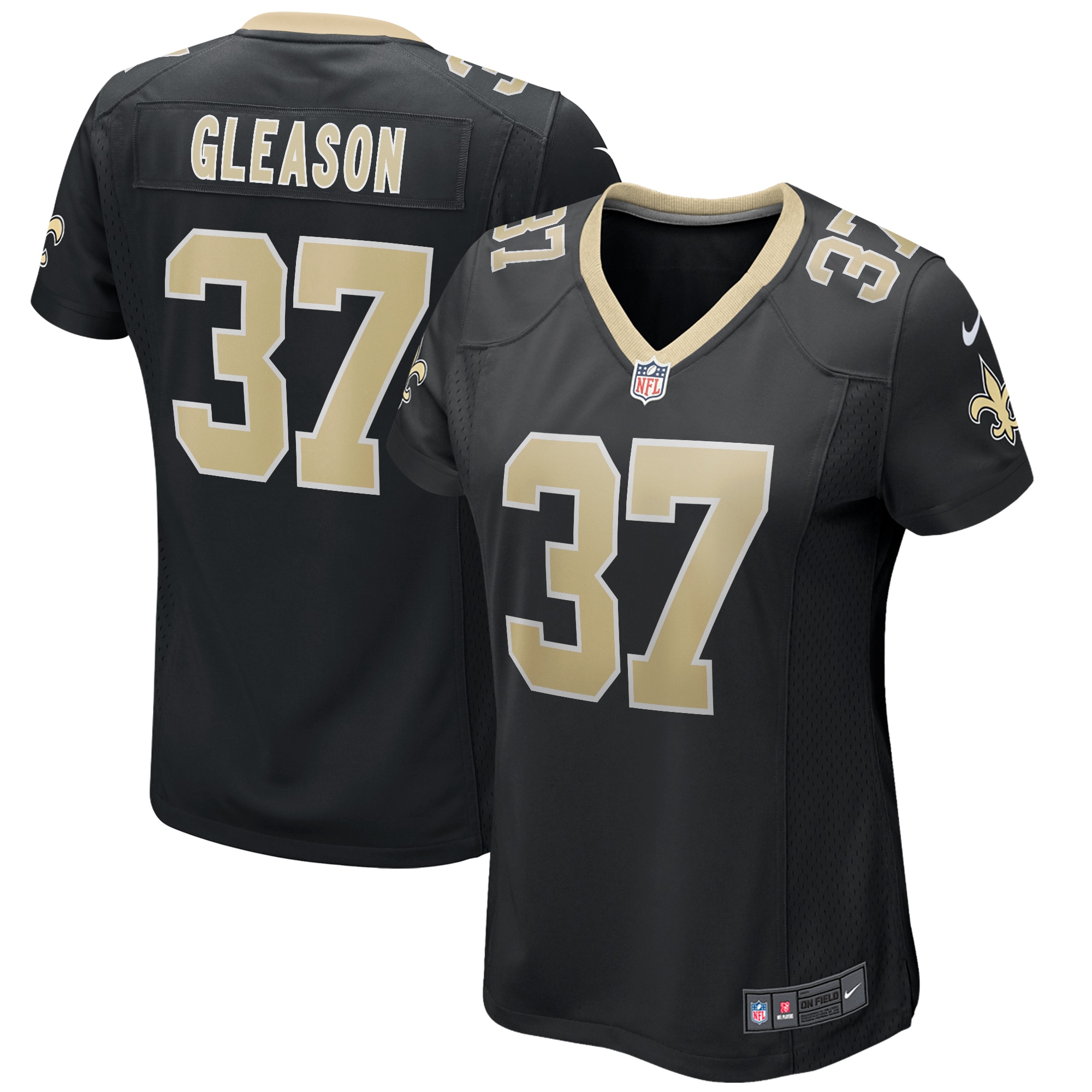 Steve Gleason New Orleans Saints Nike Women's Game Retired Player Jersey - Black - vstockx