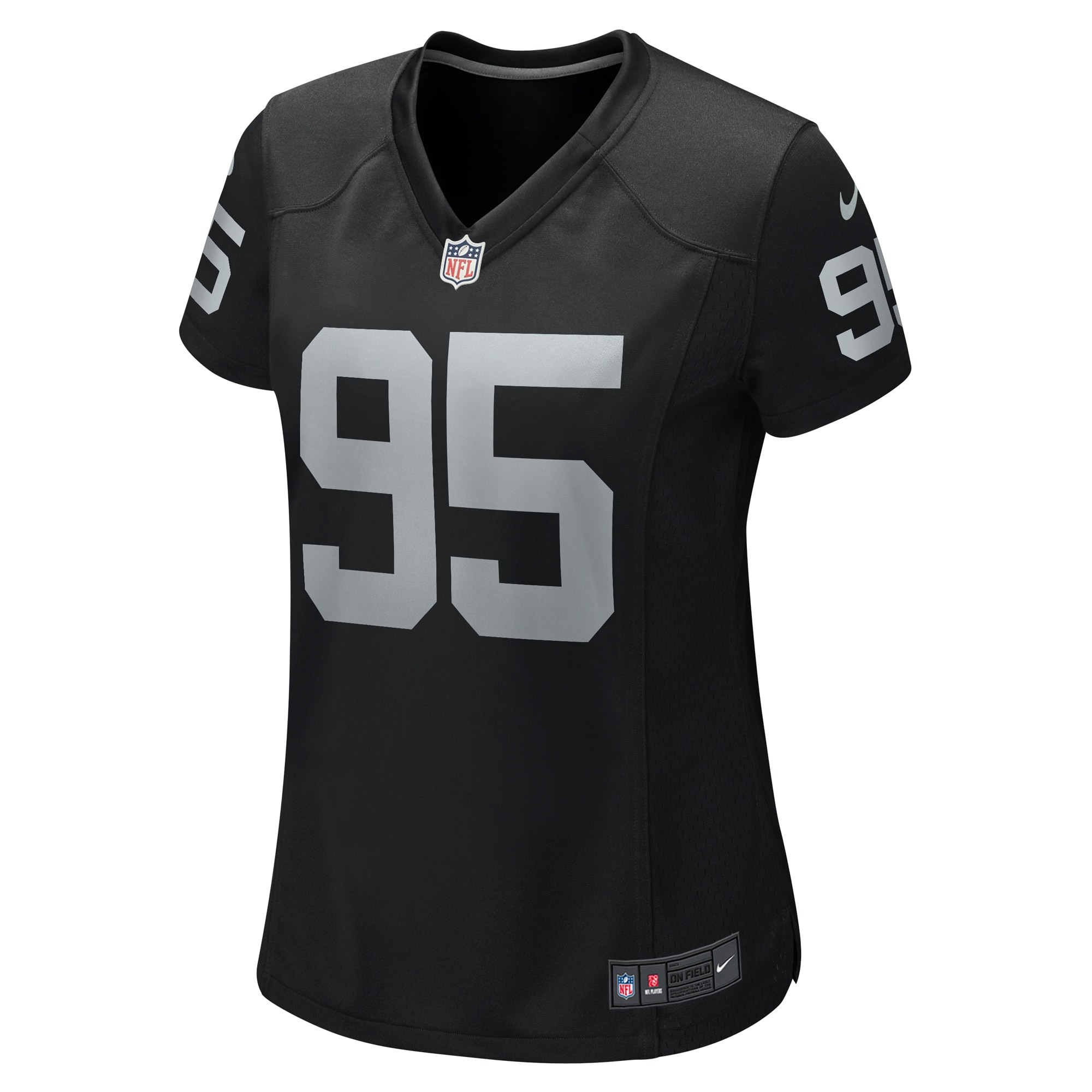 John Jenkins Las Vegas Raiders Nike Women's Game Jersey - Black - vstockx