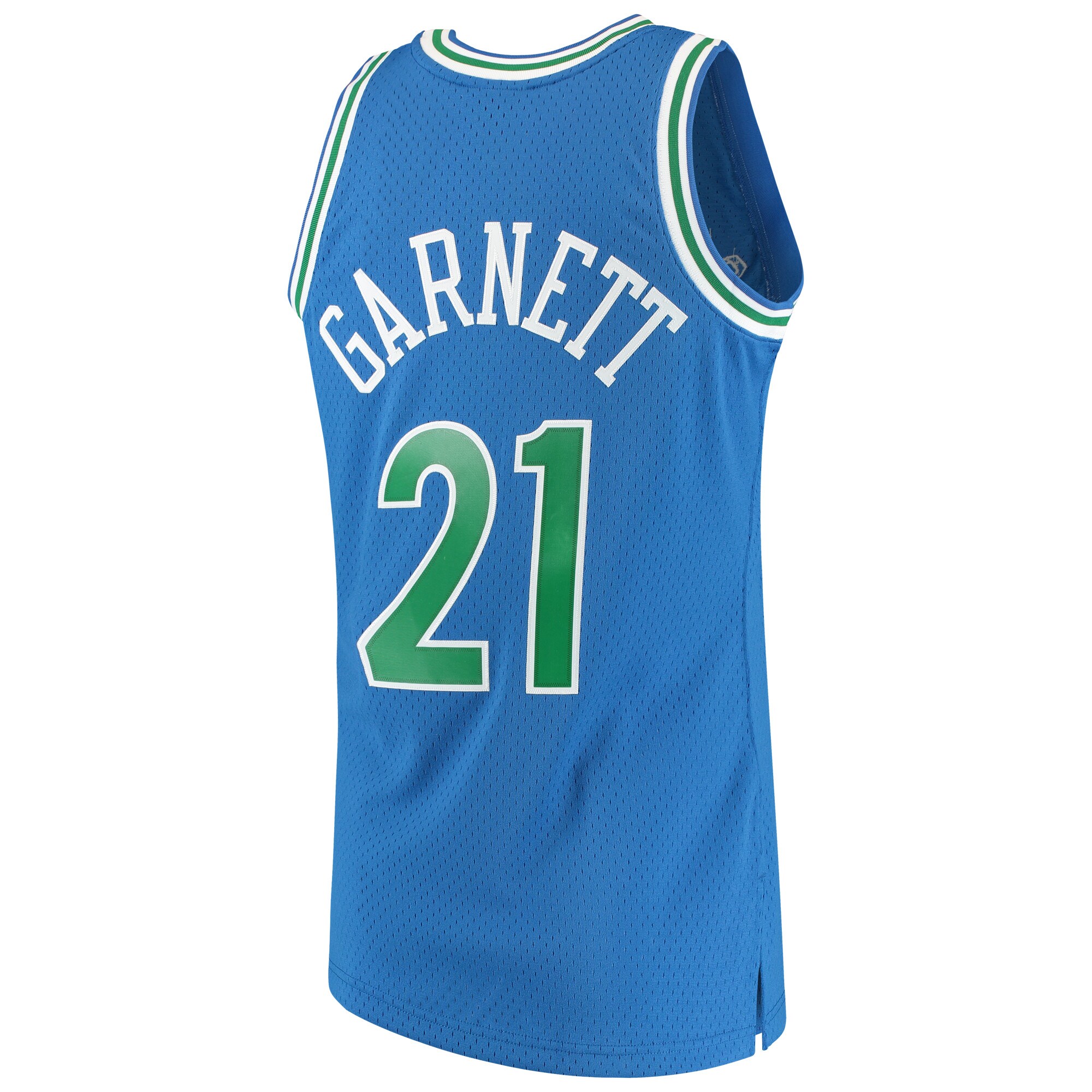 Kevin Garnett Minnesota Timberwolves Mitchell & Ness Hardwood Classics Swingman Jersey - Blue - vstockx