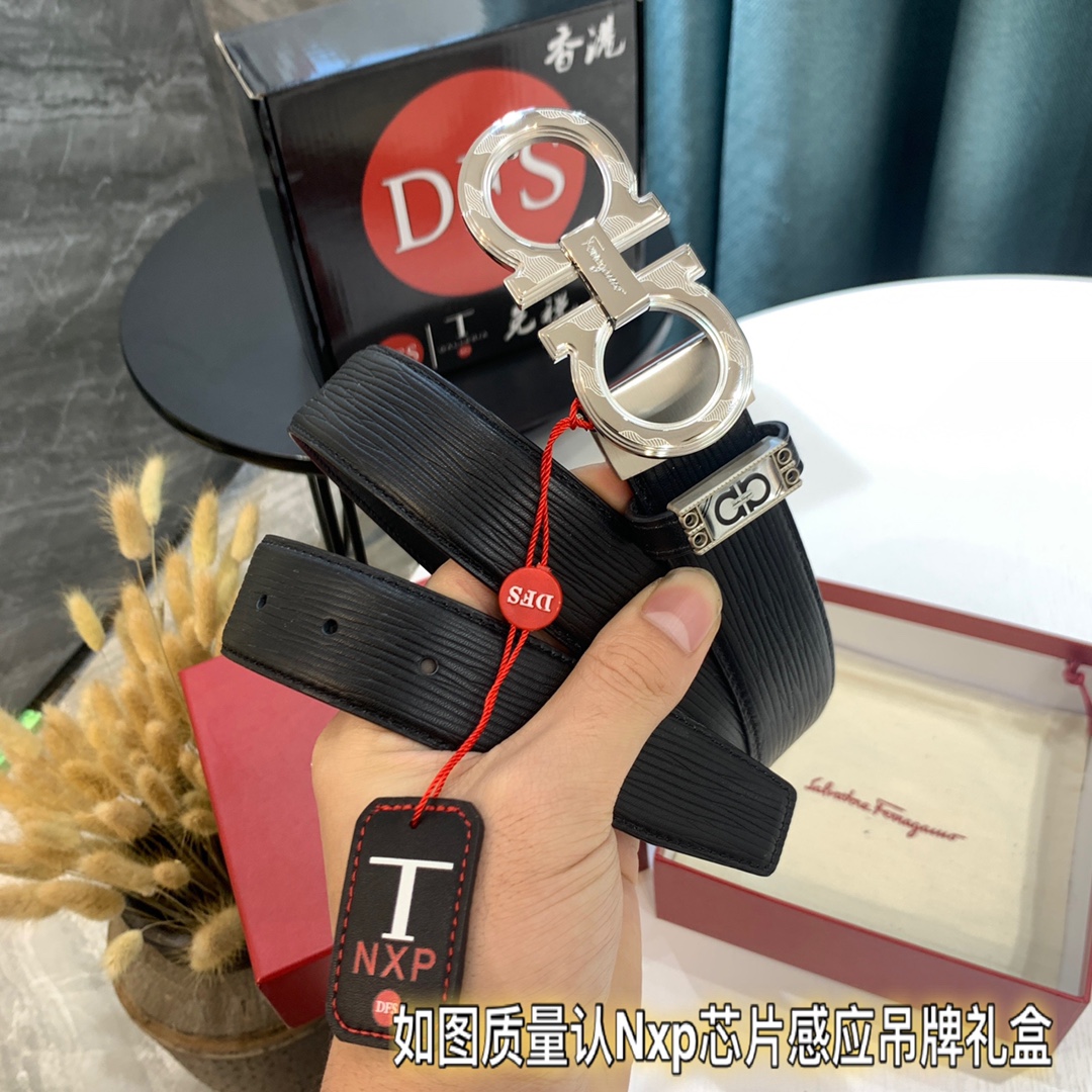 Streetwear Belt Ferragamo 319421 size:3.5cm - vstockx