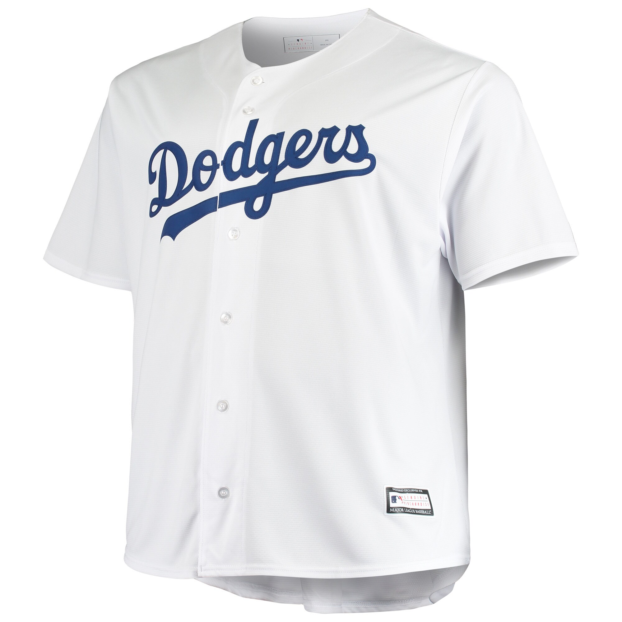 Los Angeles Dodgers Big & Tall Replica Team Jersey - White - vstockx