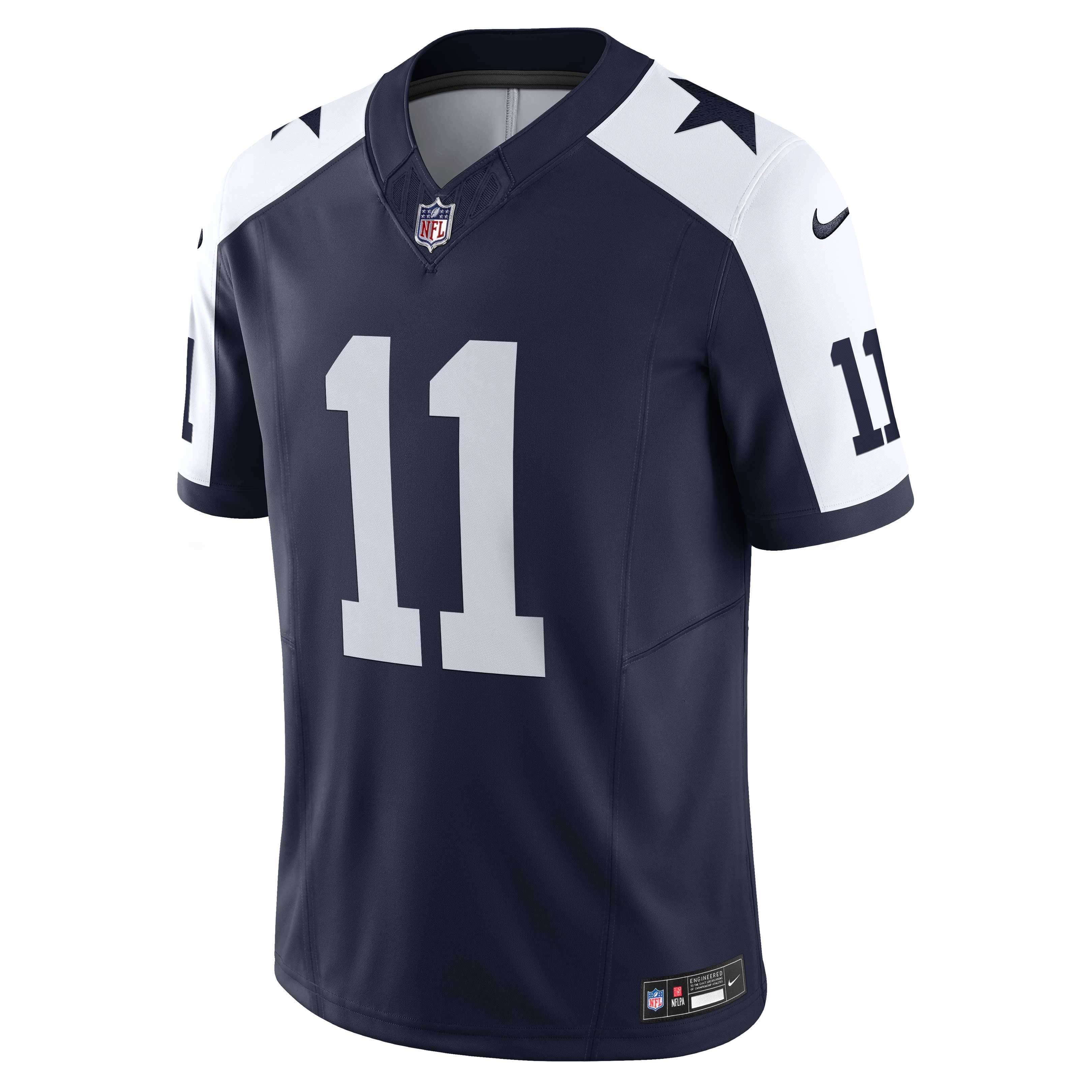 Men's Nike Micah Parsons Navy Dallas Cowboys Vapor F.U.S.E. Limited Jersey - vstockx