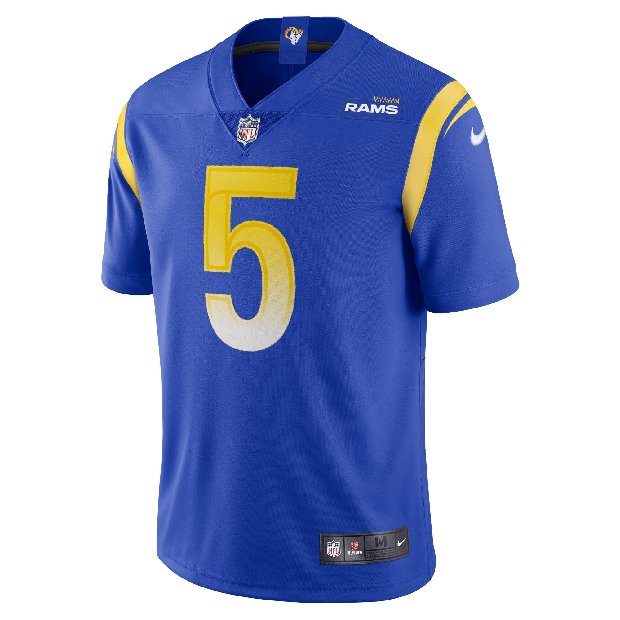 Men's Nike Jalen Ramsey Royal Los Angeles Rams Team Vapor Limited Jersey - vstockx
