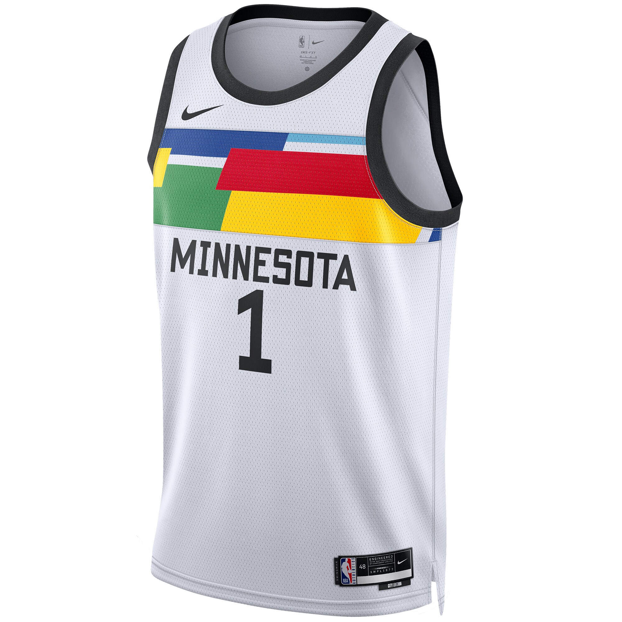 Anthony Edwards Minnesota Timberwolves Nike Unisex 2022/23 Swingman Jersey - City Edition - White - vstockx