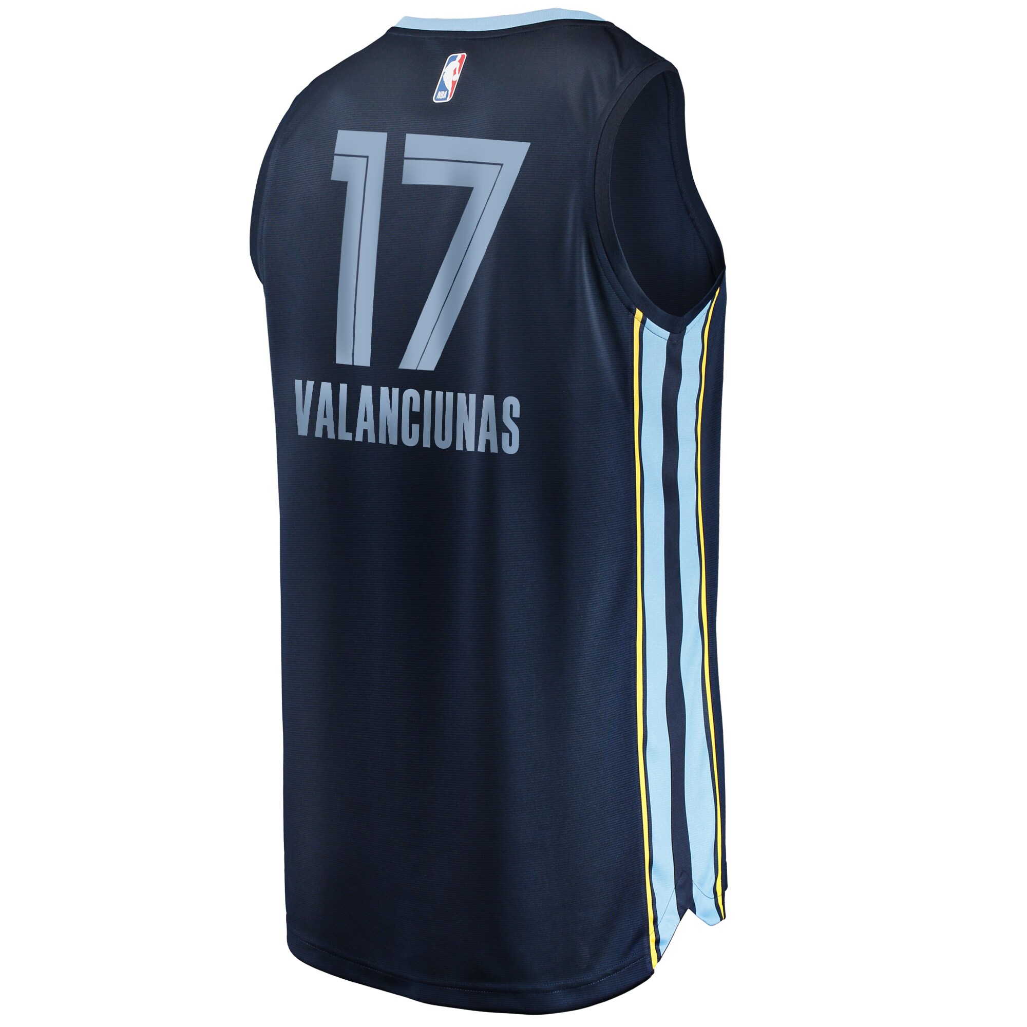 Jonas Valanciunas Memphis Grizzlies Fanatics Branded Youth Fast Break Replica Jersey Navy - Icon Edition - vstockx
