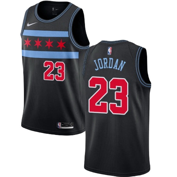 Men's Chicago Bulls Michael Jordan City Edition Jersey - Black - vstockx