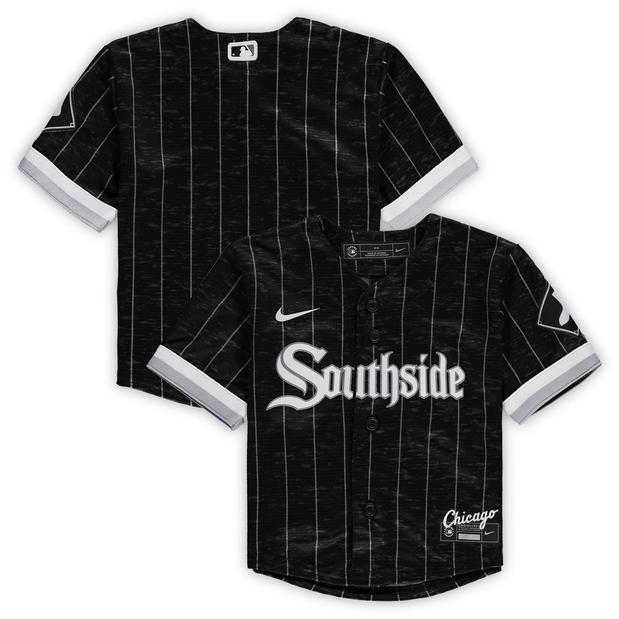 Chicago White Sox Nike Infant MLB City Connect Replica Jersey - Black/Gray - vstockx