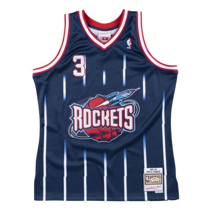 Men's Houston Rockets Steve Francis Mitchell & Ness Navy 1999-2000 Hardwood Classics Swingman Jersey - vstockx