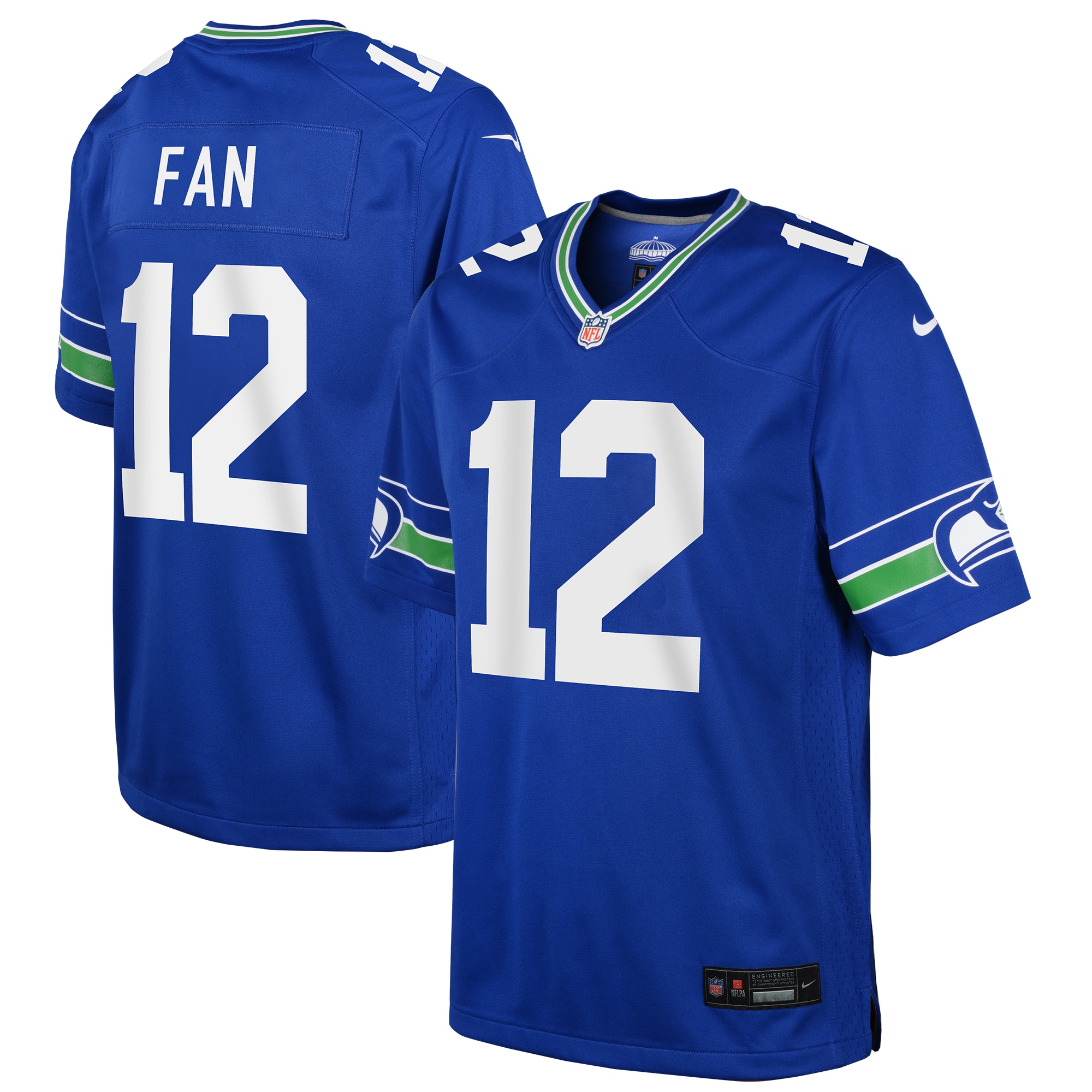12th Fan Seattle Seahawks Nike Youth Game Jersey - Royal - vstockx