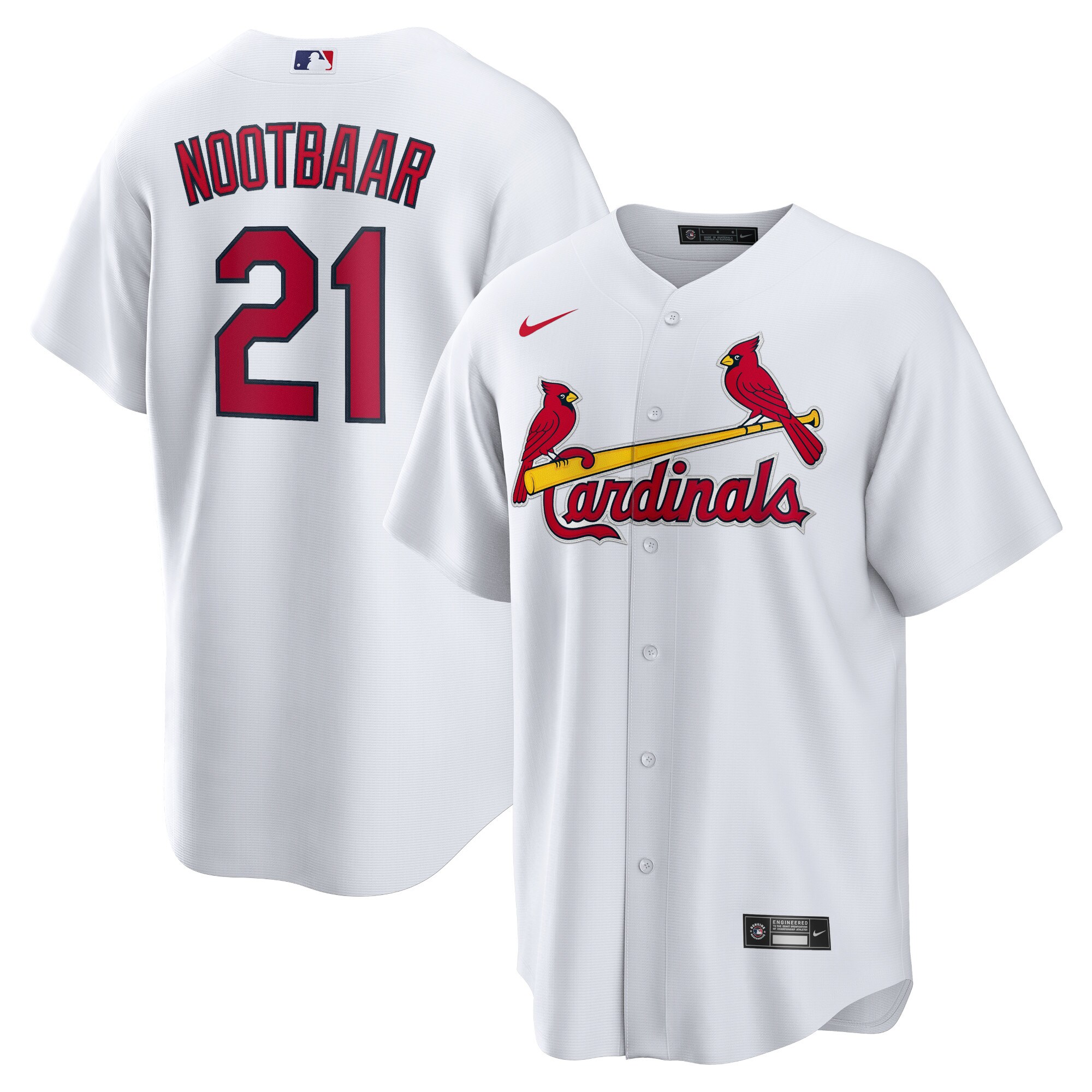 Lars Nootbaar St. Louis Cardinals Nike Home Replica Jersey - White - vstockx