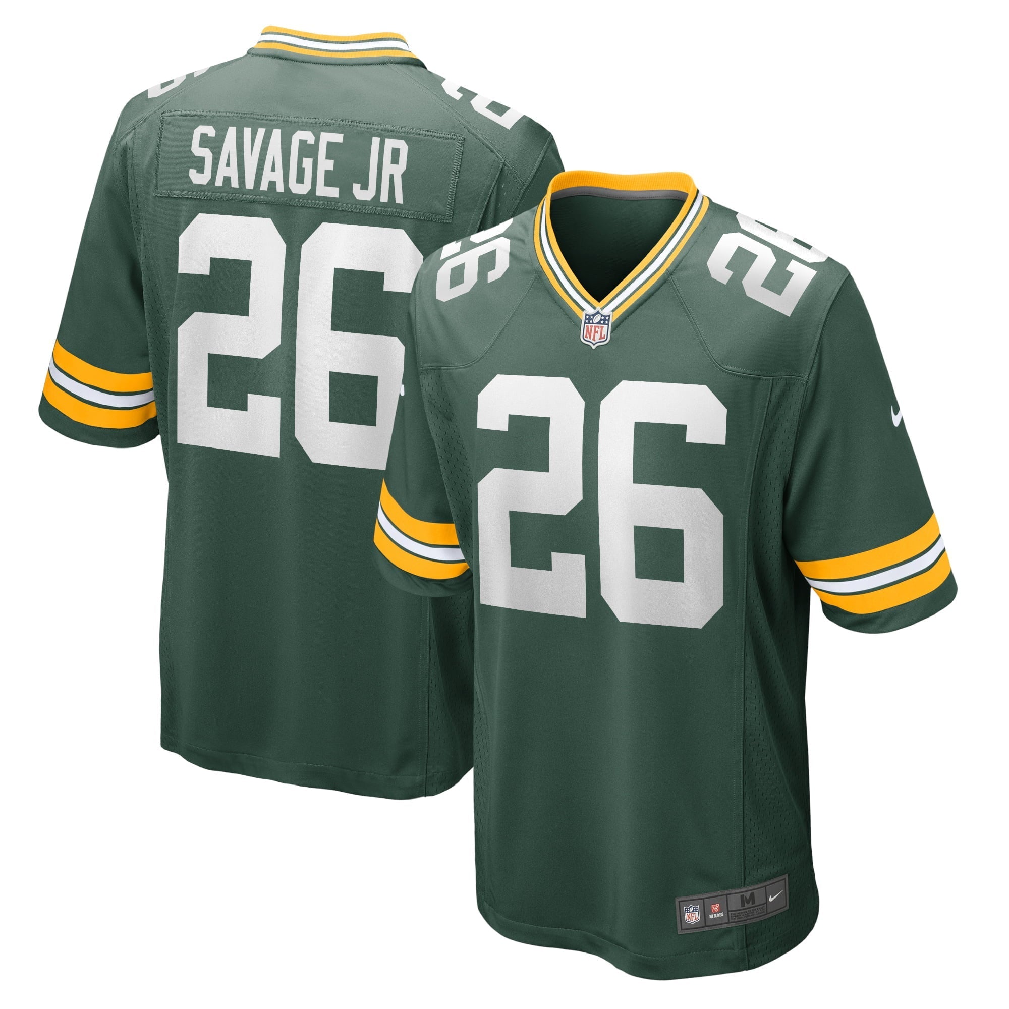 Men's Nike Darnell Savage Jr. Green Green Bay Packers Game Team Jersey - vstockx