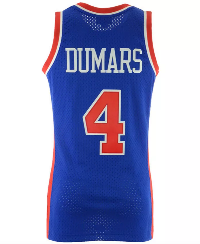 Men's Joe Dumars Detroit Pistons Mitchell & Ness Blue 1988-89 Hardwood Classics Swingman Jersey - vstockx