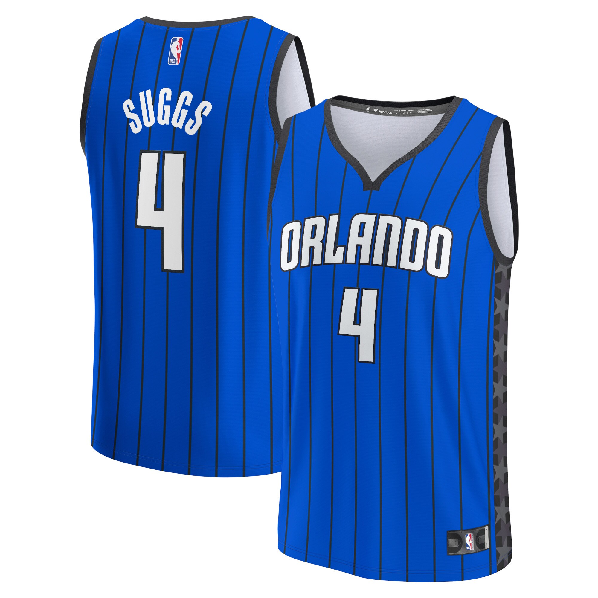 Jalen Suggs Orlando Magic Fanatics Branded Fast Break Replica Player Jersey - Statement Edition - Blue - vstockx