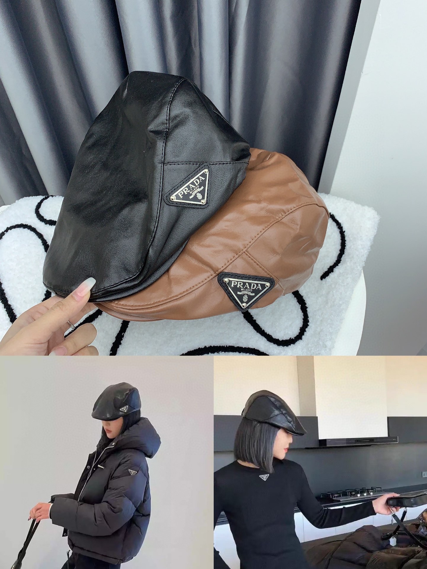 Streetwear Hat Prada 329160 - vstockx