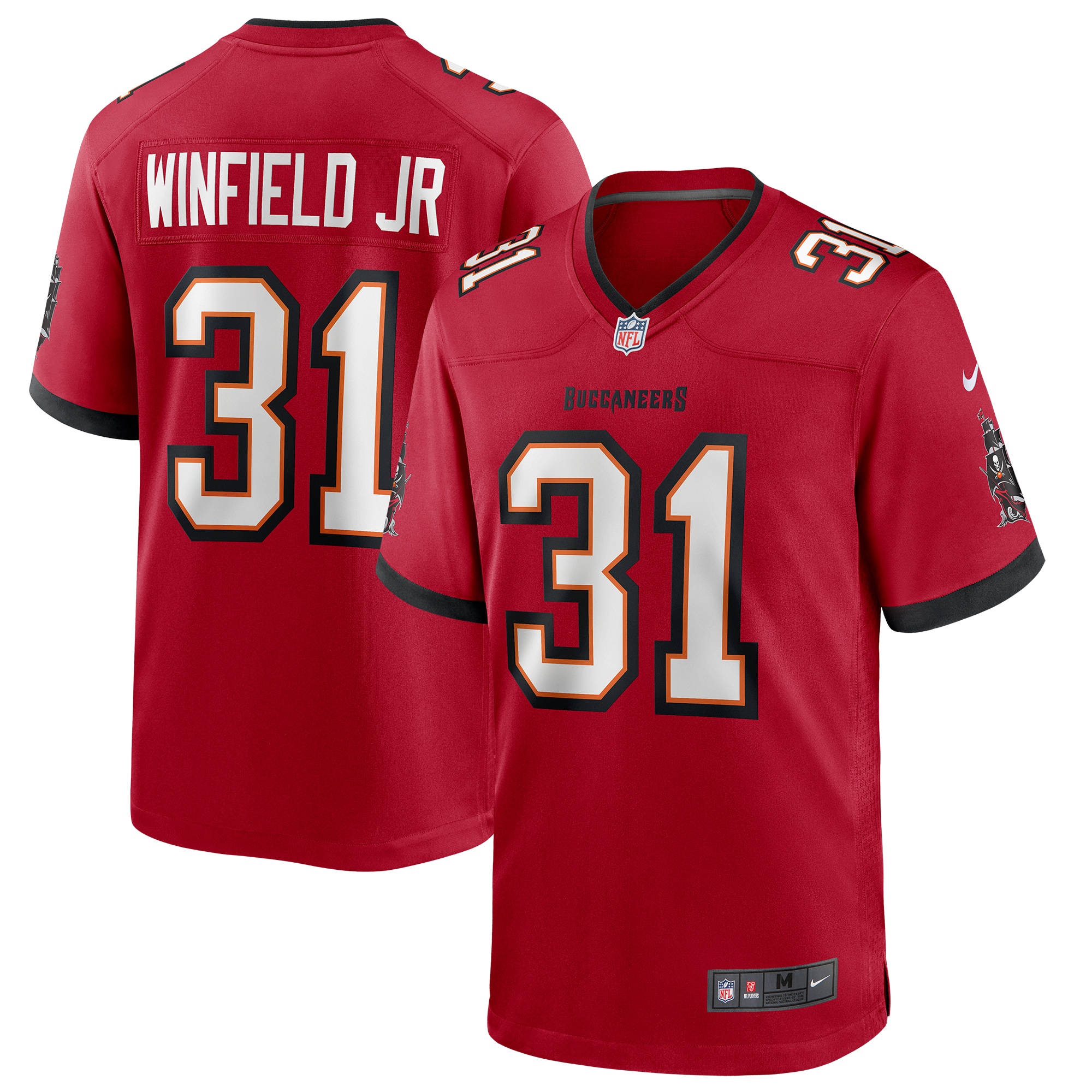 Antoine Winfield Jr. Tampa Bay Buccaneers Nike Game Jersey - Red - vstockx